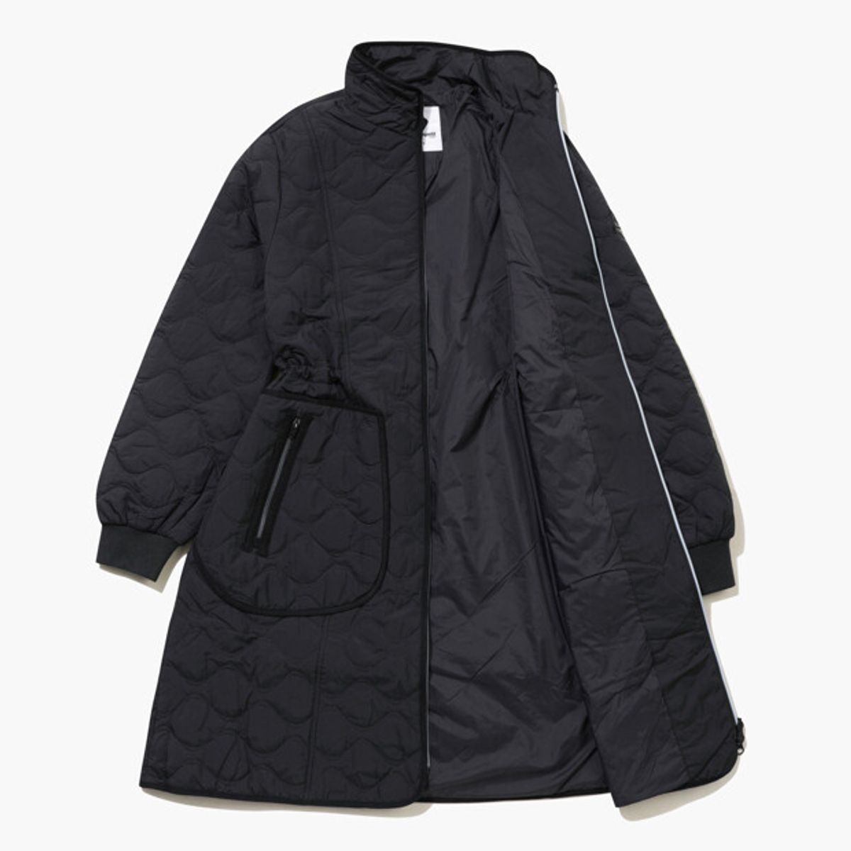 르꼬끄 골프(LECOQ GOLF) 여성 퀼팅 패딩 풀집업 원피스 _BLCK GQ322LOP92