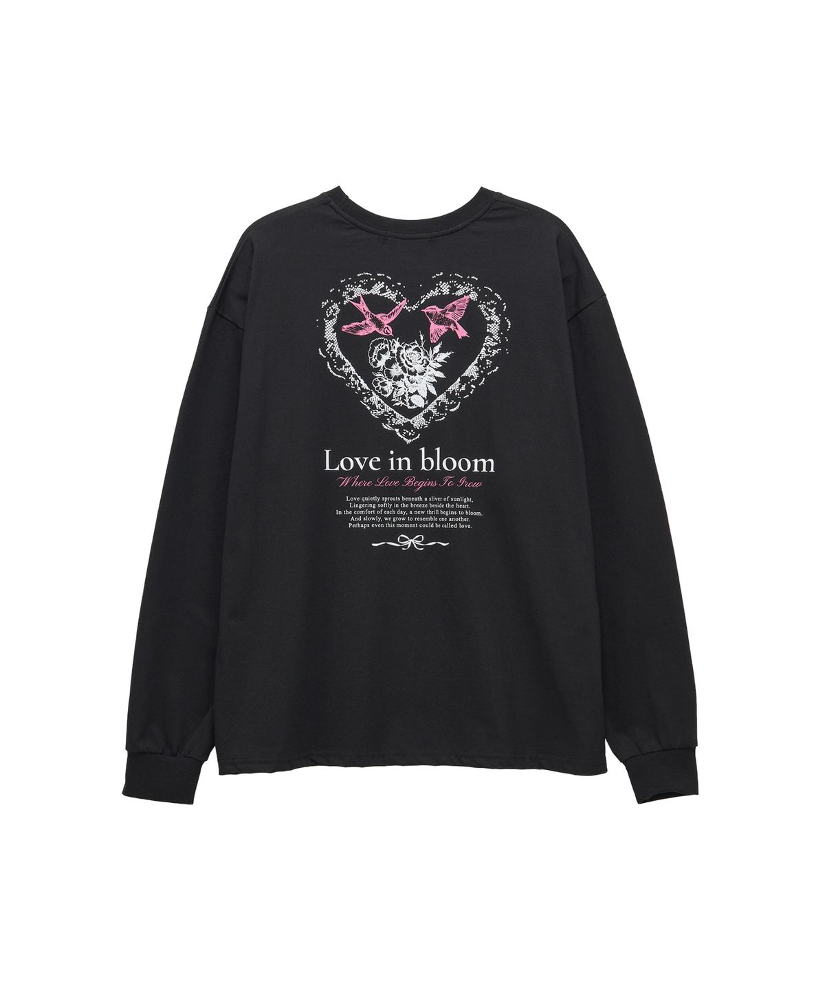 판도라핏(PANDORAFIT) Love Bloom T-Shirt (black)