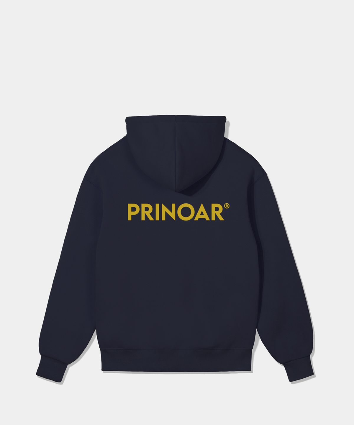 프리노어(PRINOAR) [기모선택] 로고 후드집업-네이비