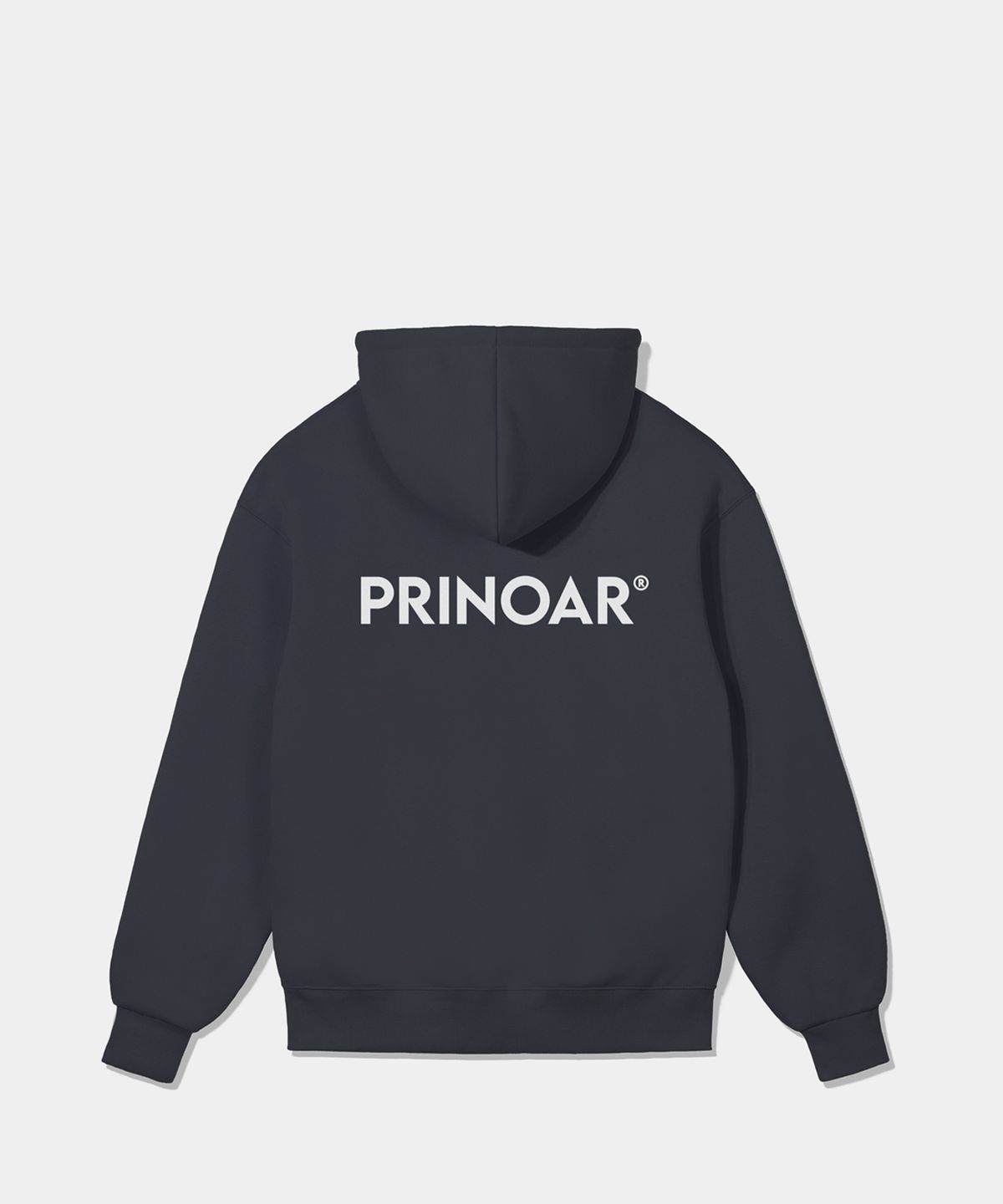 프리노어(PRINOAR) 로고 후드집업-애쉬