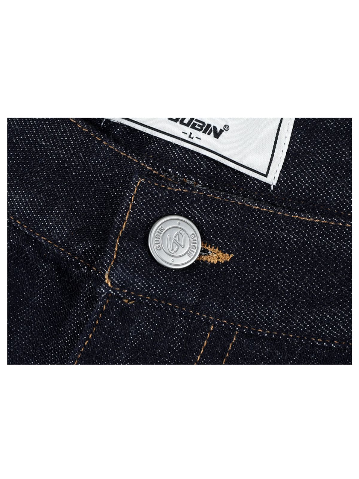 구빈(GUBIN) 켄자스 패턴 셀비지 데님