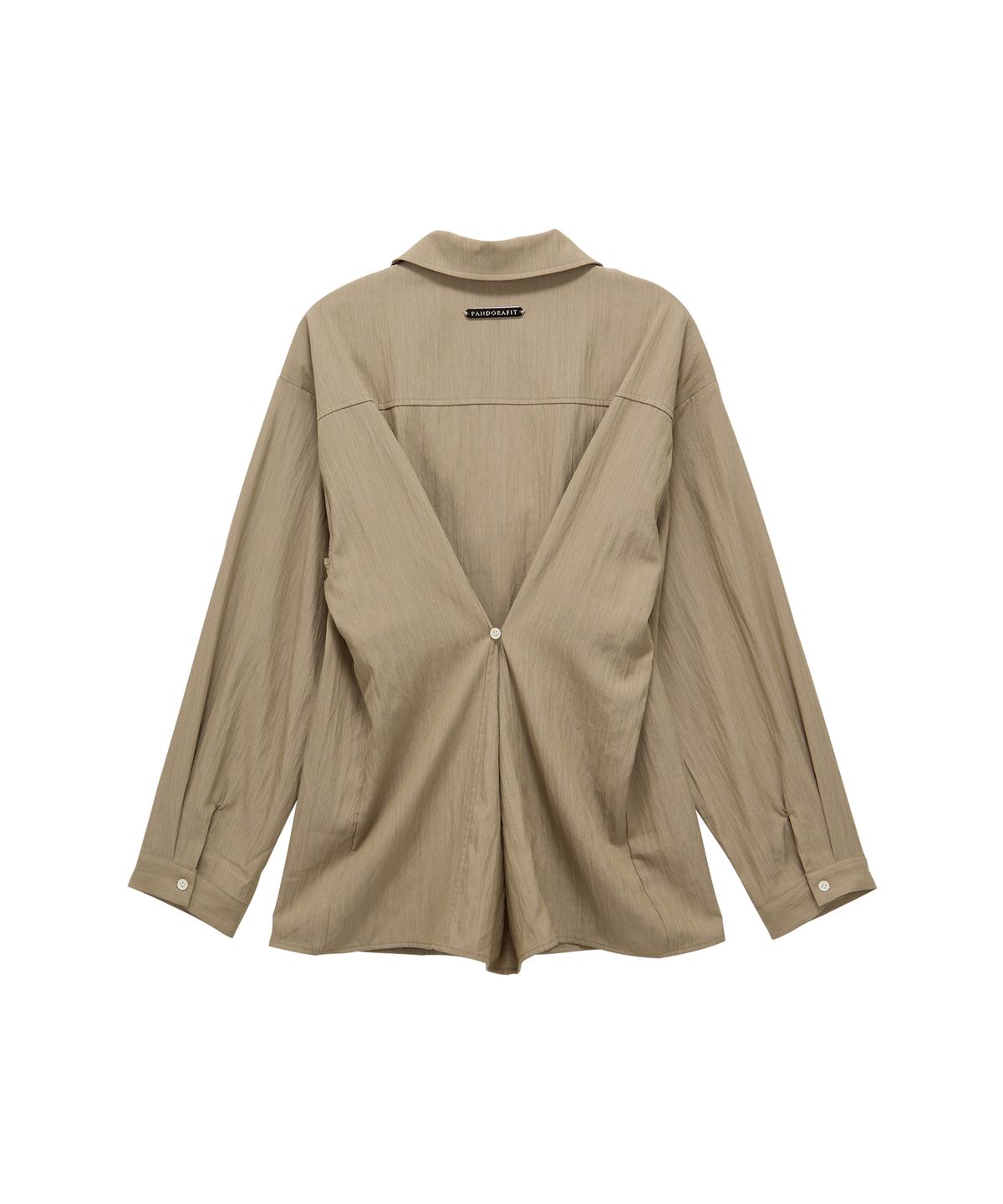 판도라핏(PANDORAFIT) Relaxed Button Shirt (brown)