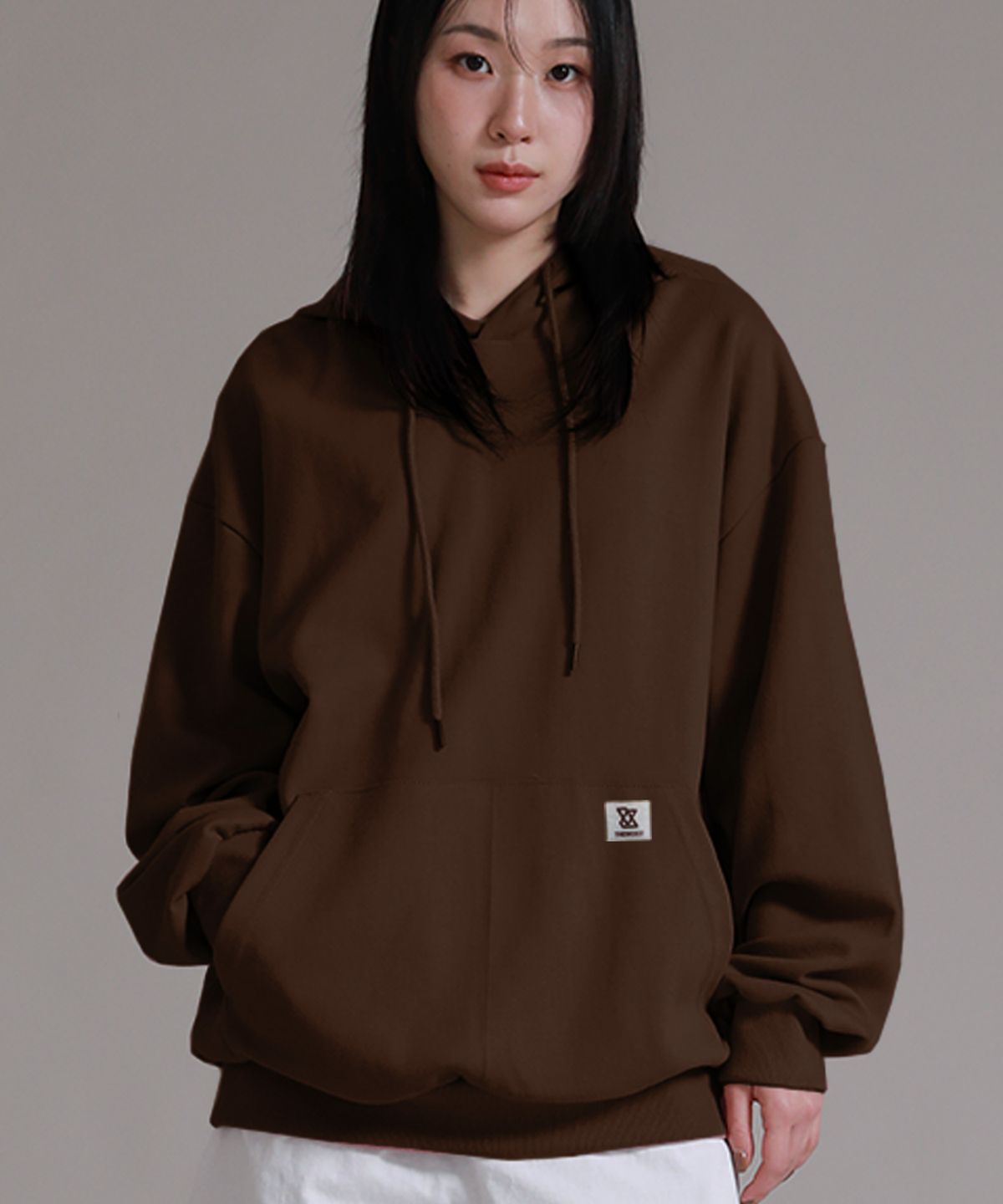 라이크더모스트(LIKE THE MOST) 에센셜 브라운톤 스웨트 오버 후디 3colors