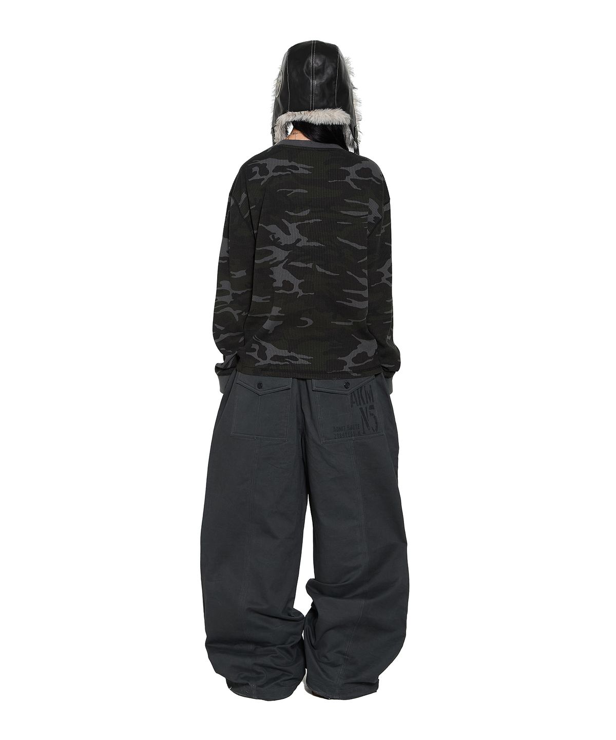 아캄(AAKAM) Waffle Camouflage Long Sleeve (Gray)