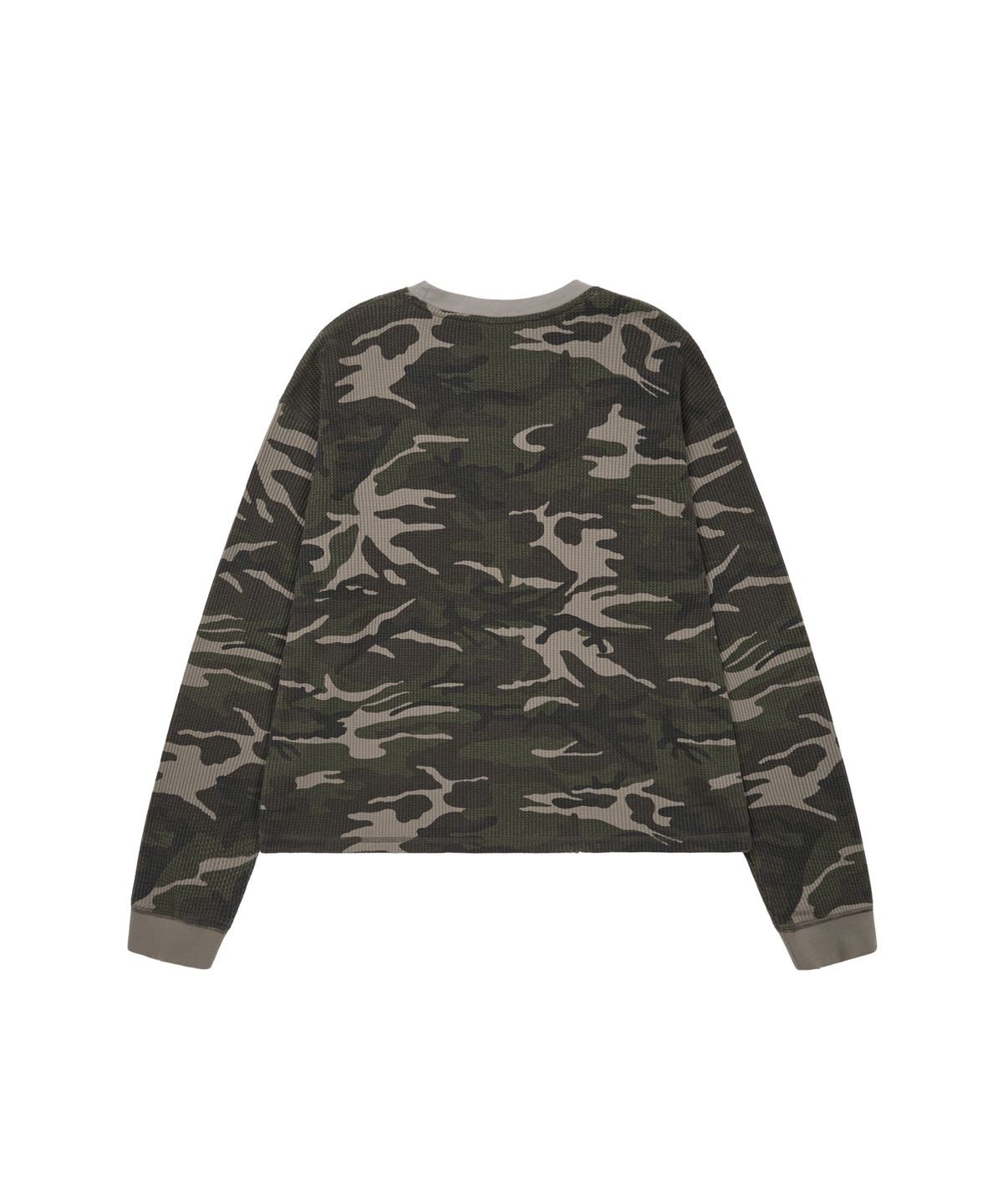 아캄(AAKAM) Waffle Camouflage Long Sleeve (Khaki)