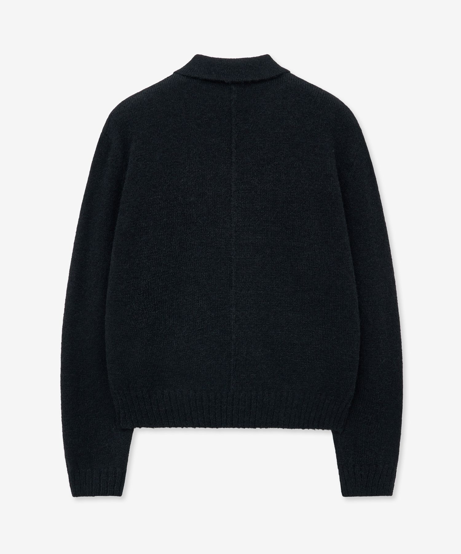 MUSINSA公式 | MINAV ウールクロップニットジャケット[ブラック]