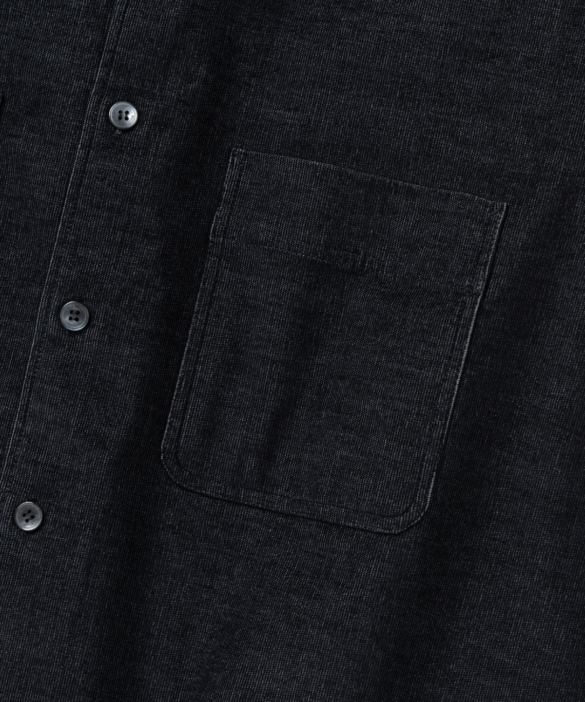 넌블랭크(NONBLANK) 코듀로이 데님 셔츠_BLUE BLACK
