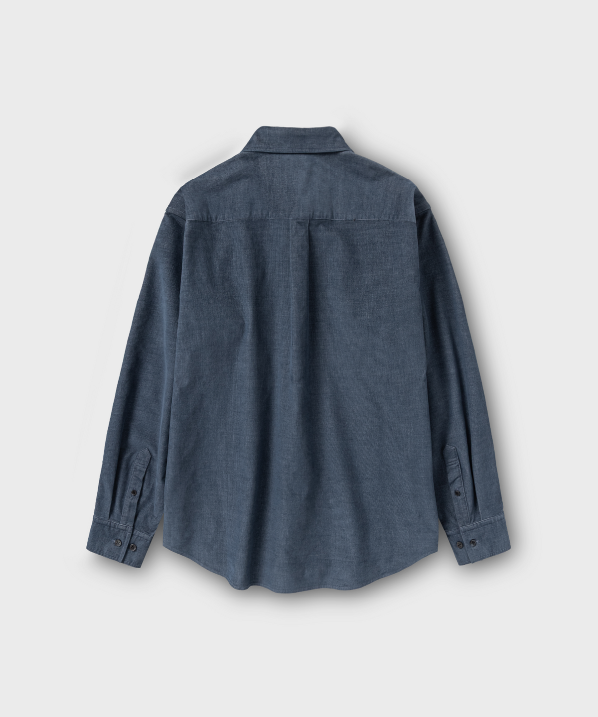넌블랭크(NONBLANK) 코듀로이 데님 셔츠_BLUE