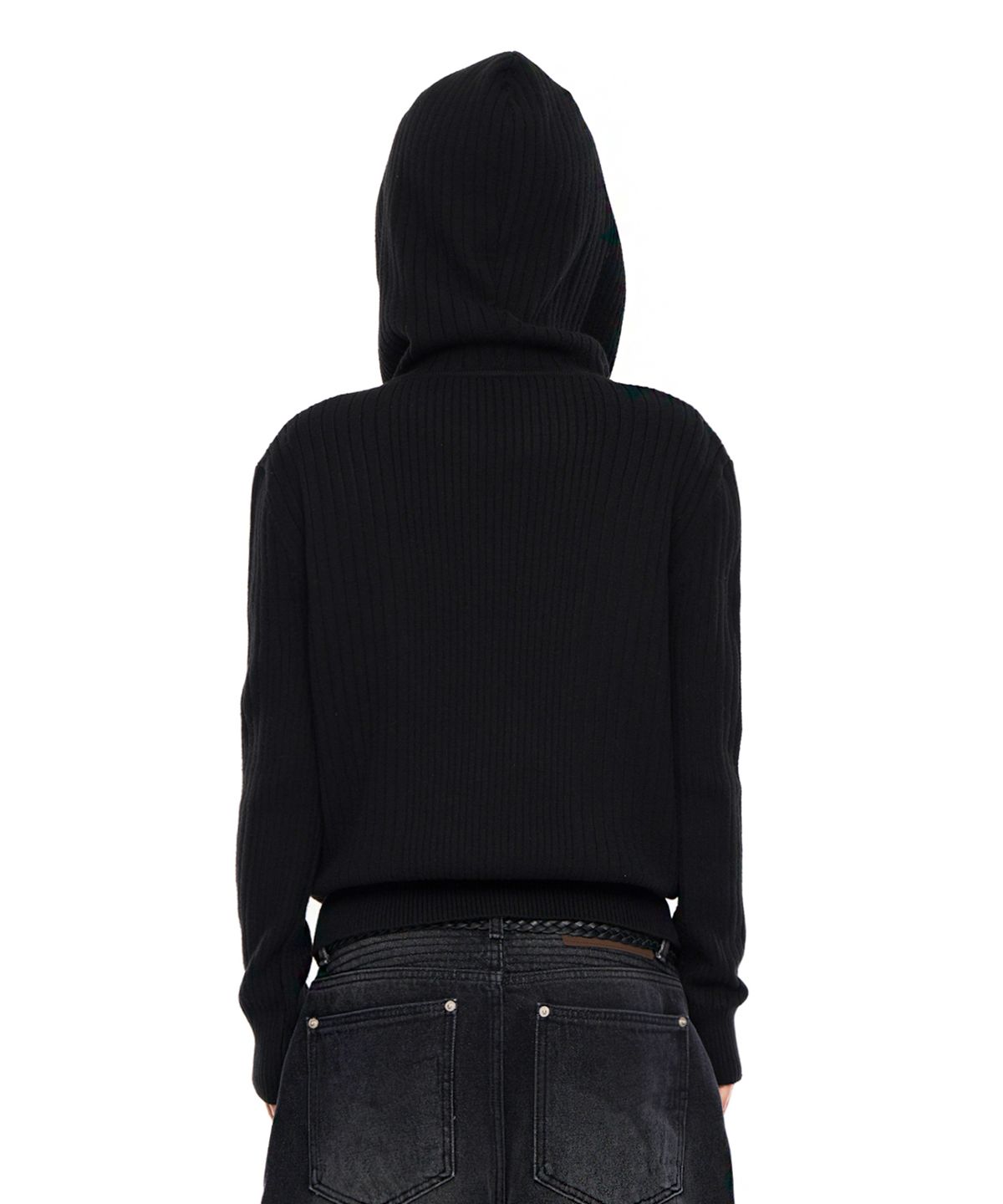 아캄(AAKAM) AKM Knit Zip-Up Hoodie (Black)