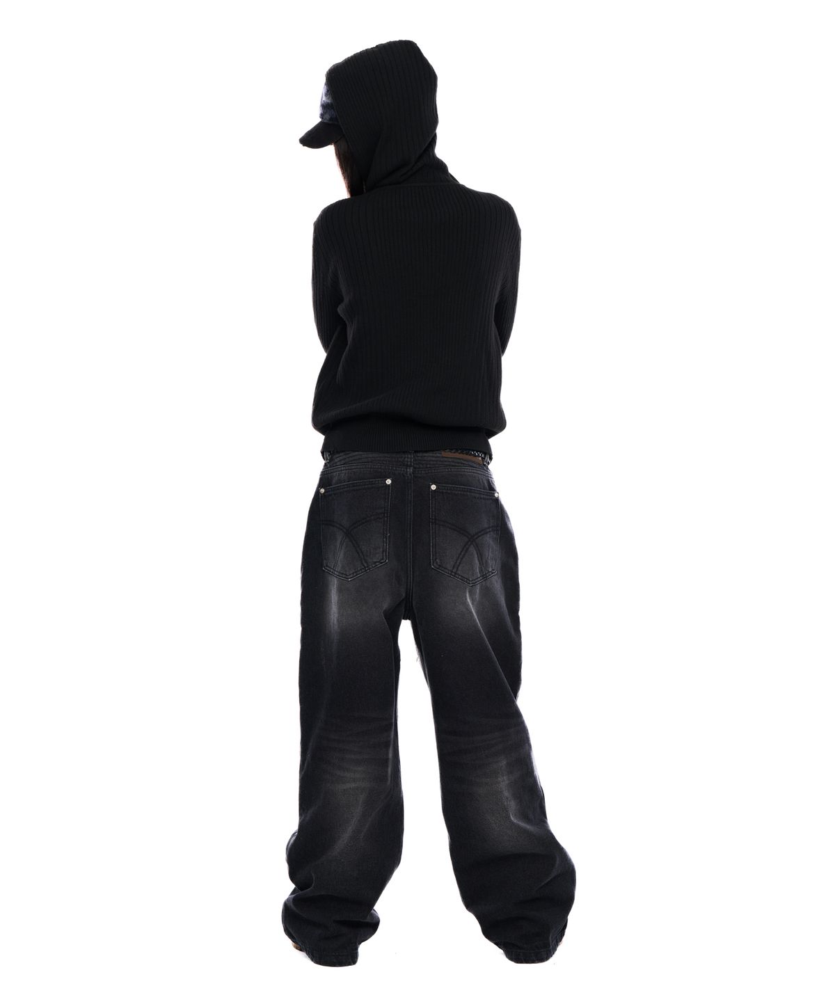 아캄(AAKAM) AKM Knit Zip-Up Hoodie (Black)