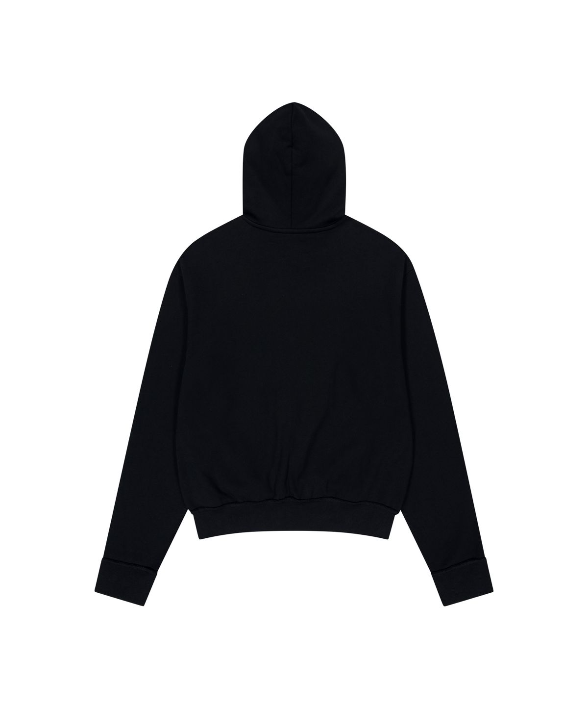 아캄(AAKAM) Cross Rhinestone Zip-Up Hoodie (Black)