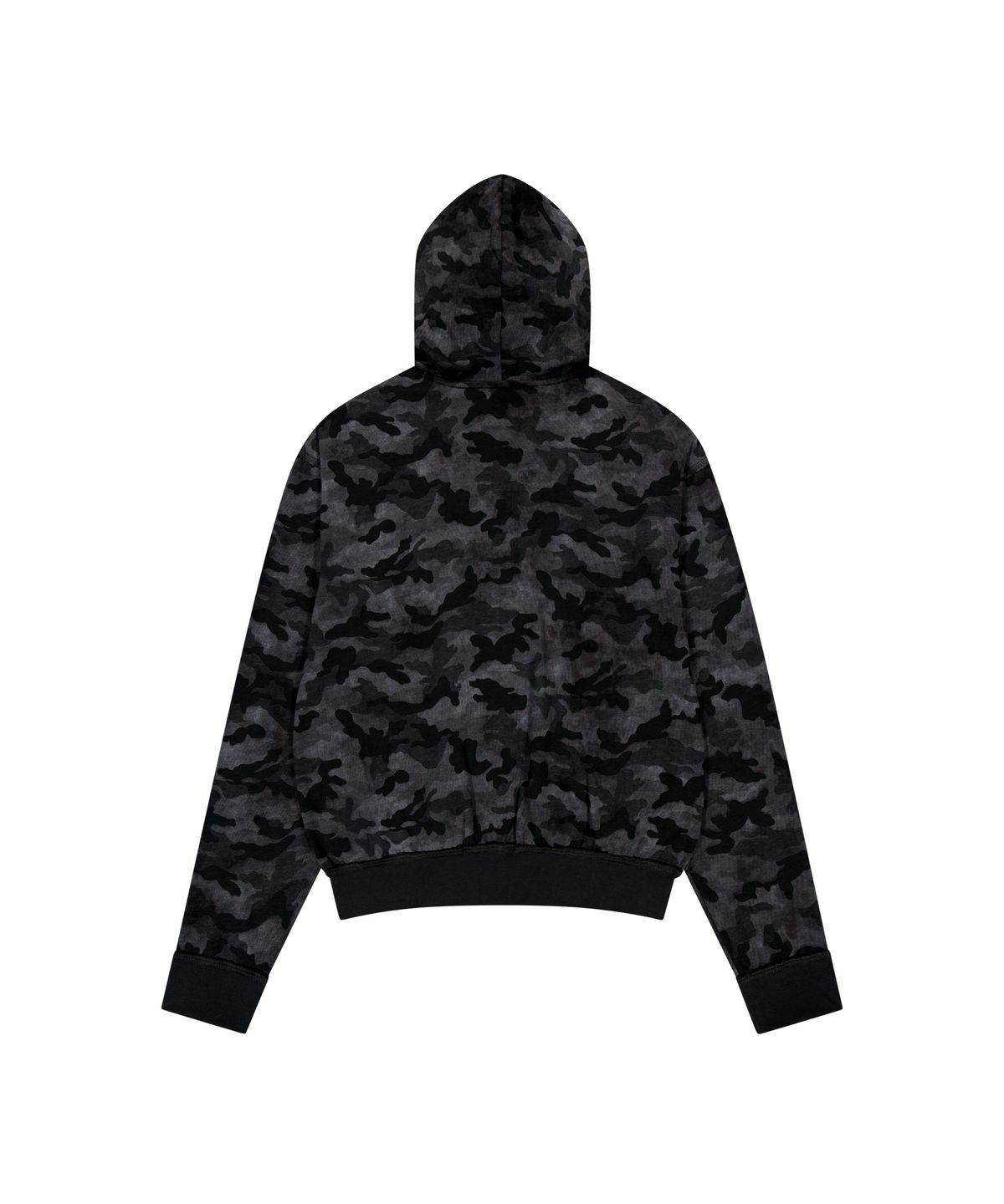 아캄(AAKAM) Basic Logo Camouflage Zip-Up Hoodie (Black)