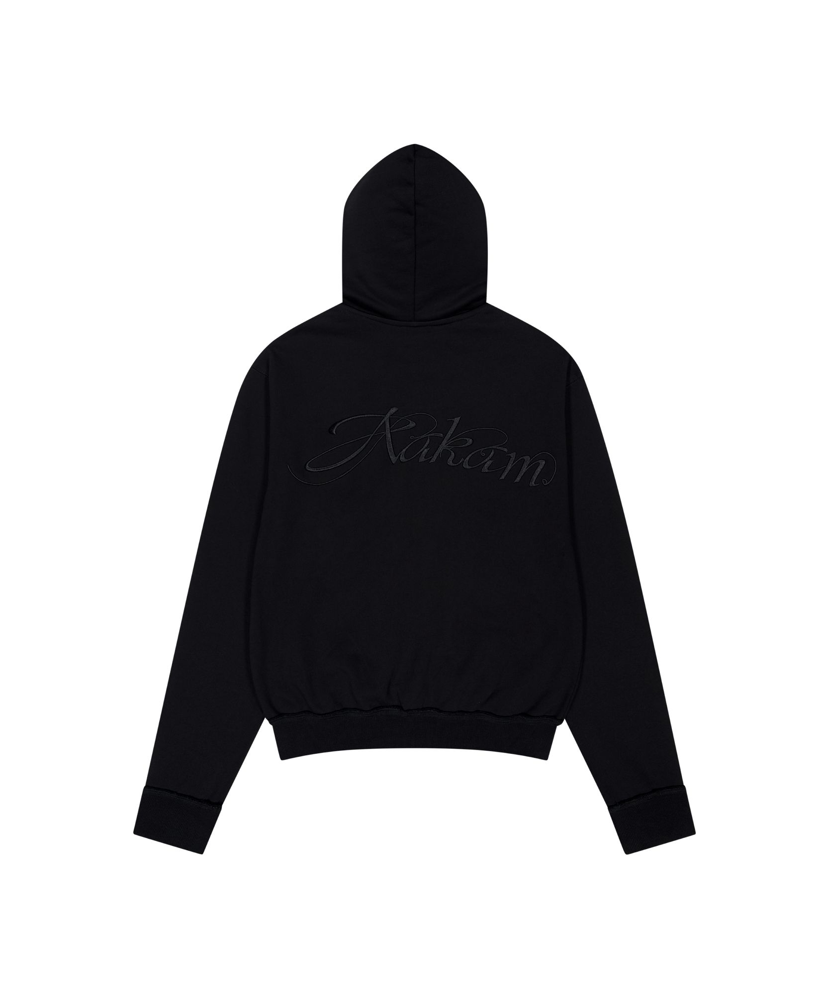 MUSINSA | AAKAM Gun Wappen Zip-Up Hoodie (Black)