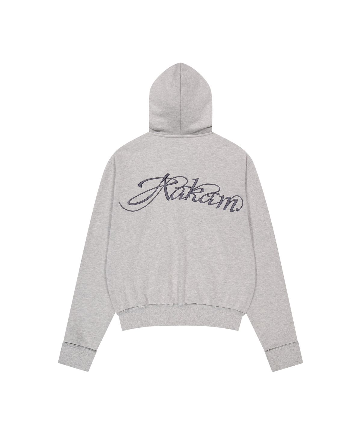 아캄(AAKAM) Gun Wappen Zip-Up Hoodie (Gray)
