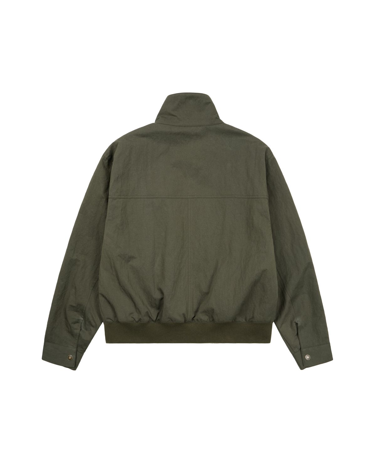 아캄(AAKAM) Zippered High Neck Jacket (Khaki)