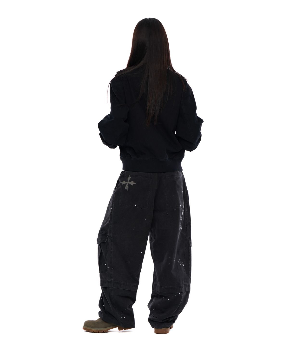 아캄(AAKAM) Washed Velcro Jacket (Black)