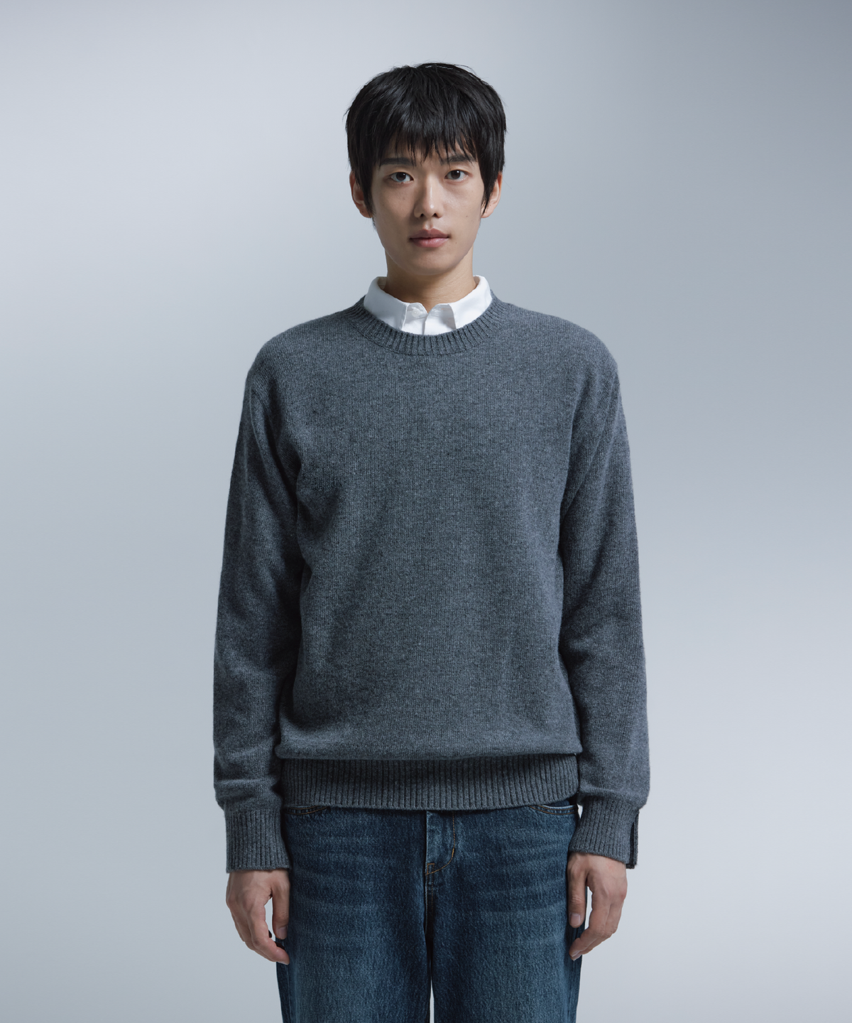 넌블랭크(NONBLANK) 데일리 울 캐시미어 크루넥 니트_3 COL