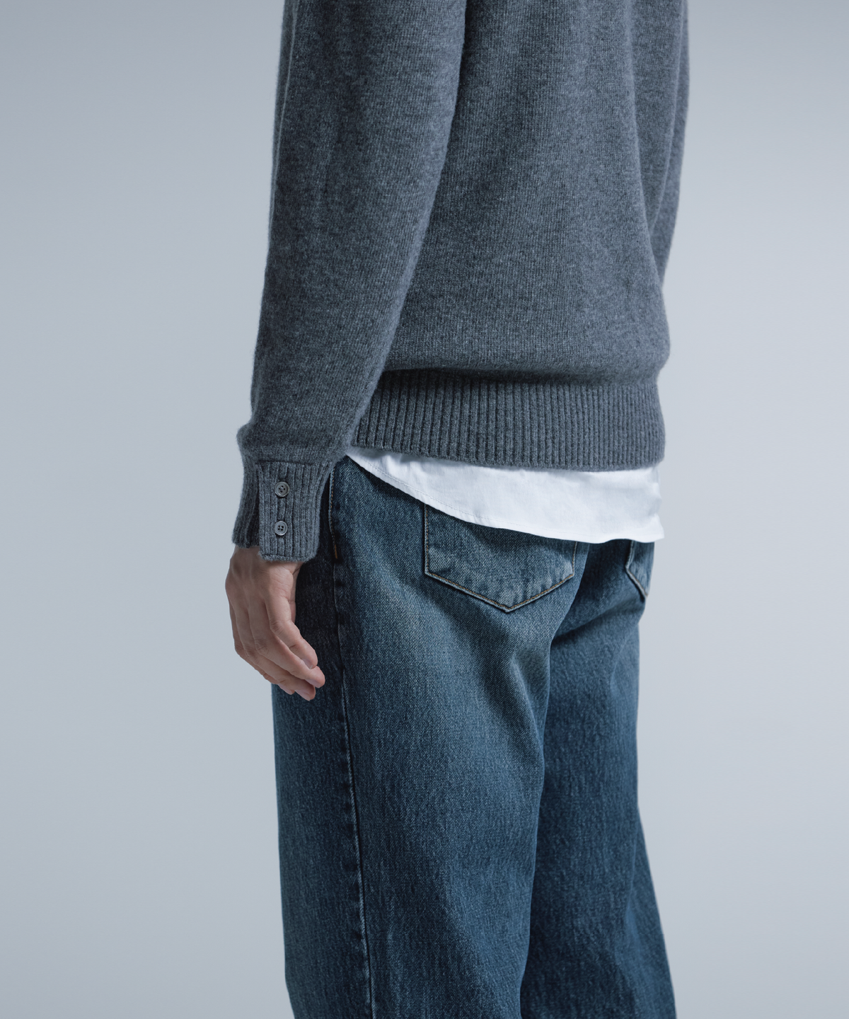 넌블랭크(NONBLANK) 데일리 울 캐시미어 크루넥 니트_3 COL