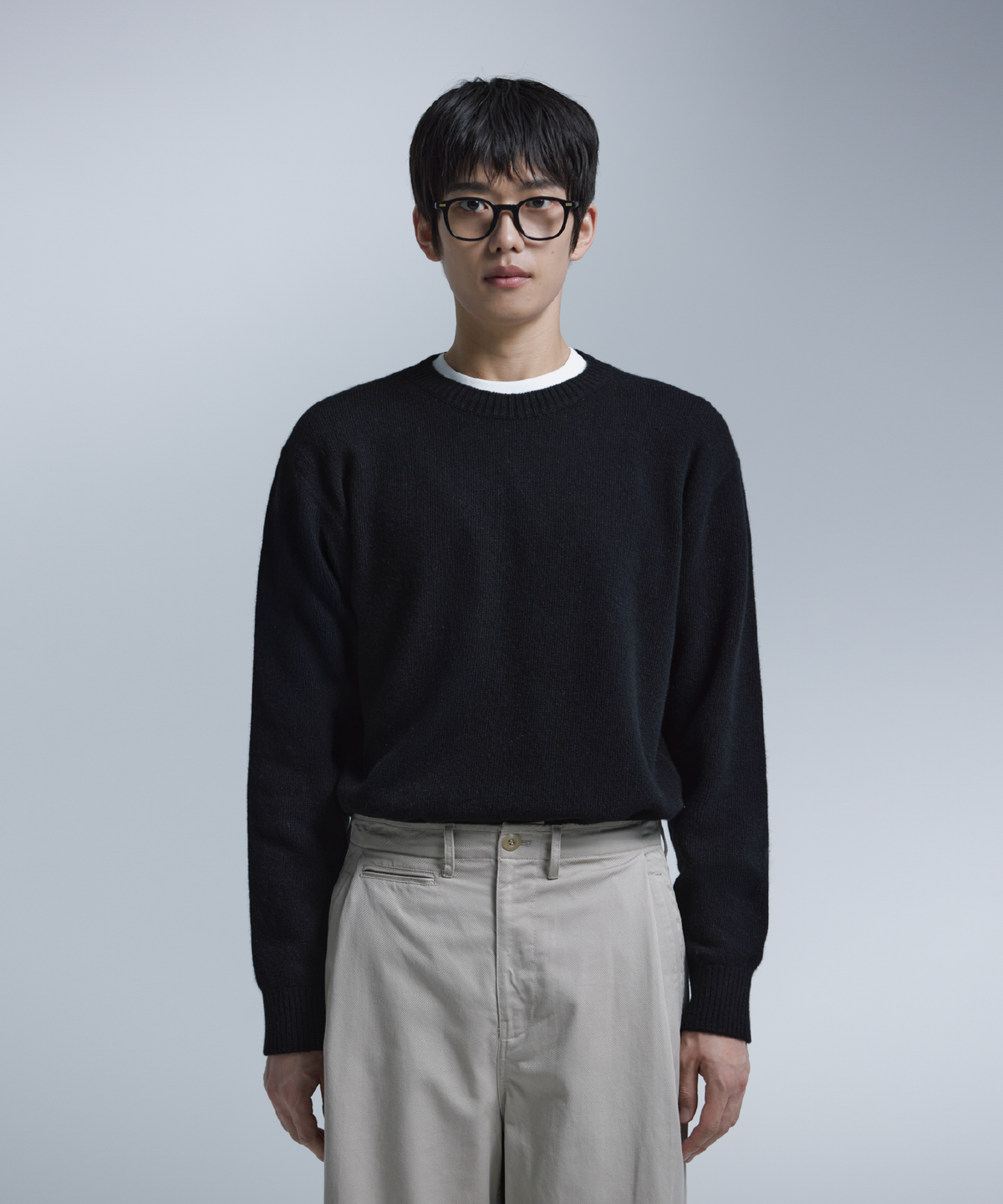넌블랭크(NONBLANK) 데일리 울 캐시미어 크루넥 니트_3 COL