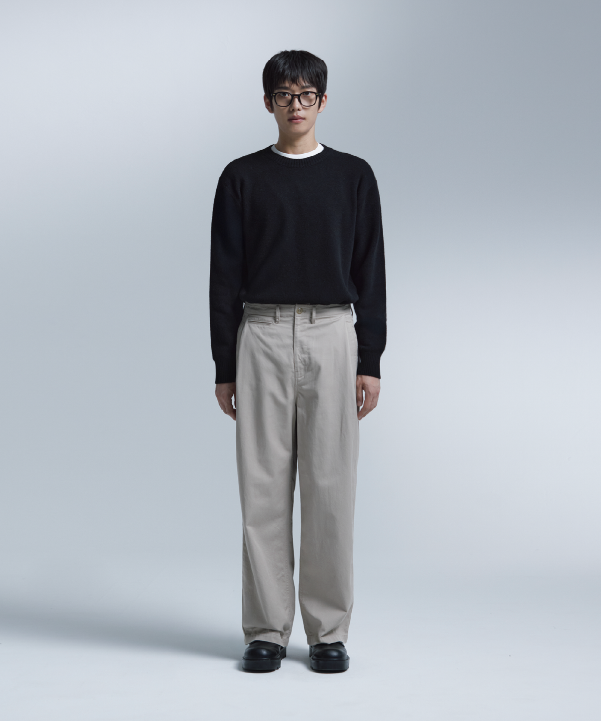 넌블랭크(NONBLANK) 데일리 울 캐시미어 크루넥 니트_3 COL