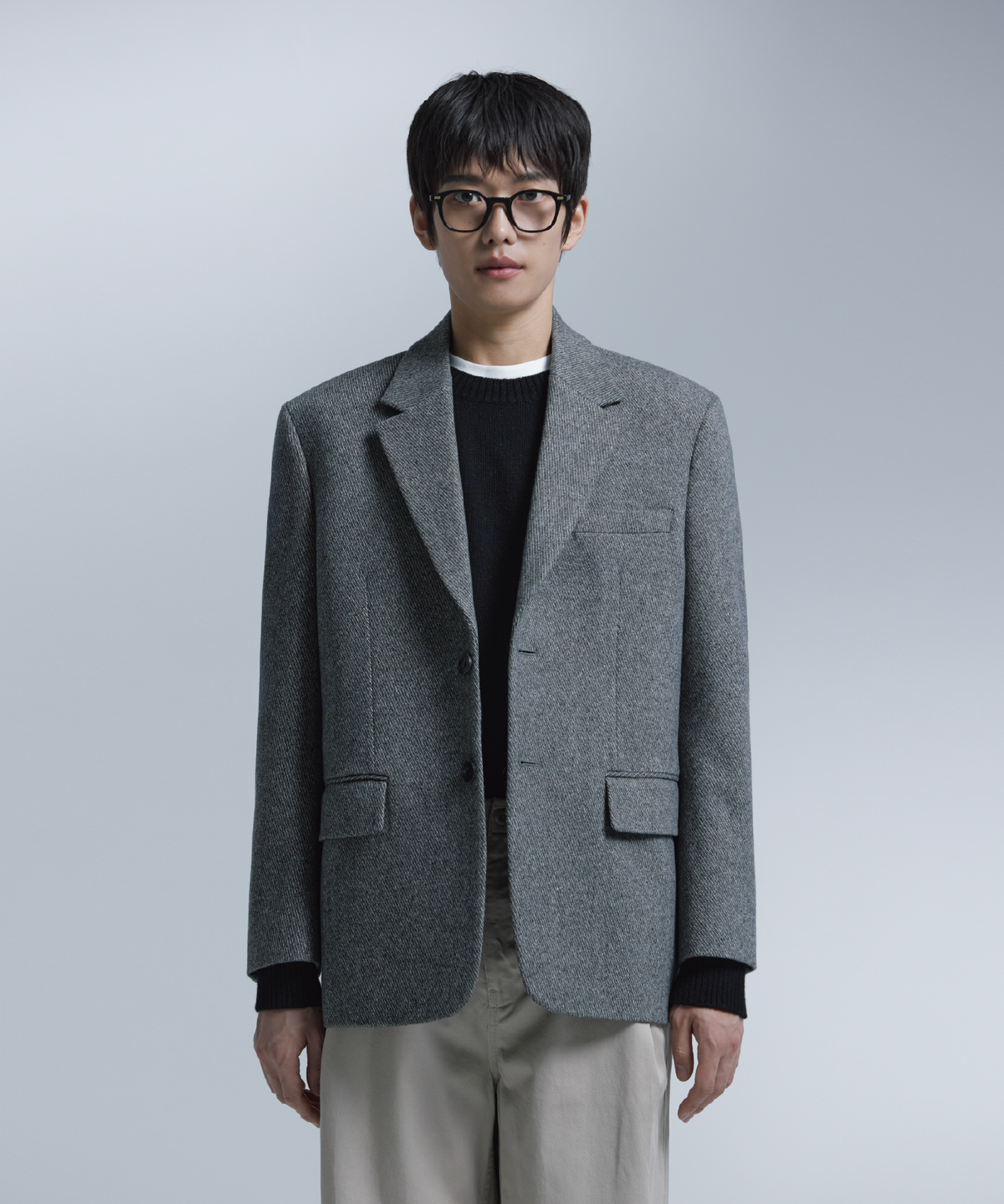 넌블랭크(NONBLANK) 데일리 울 캐시미어 크루넥 니트_3 COL