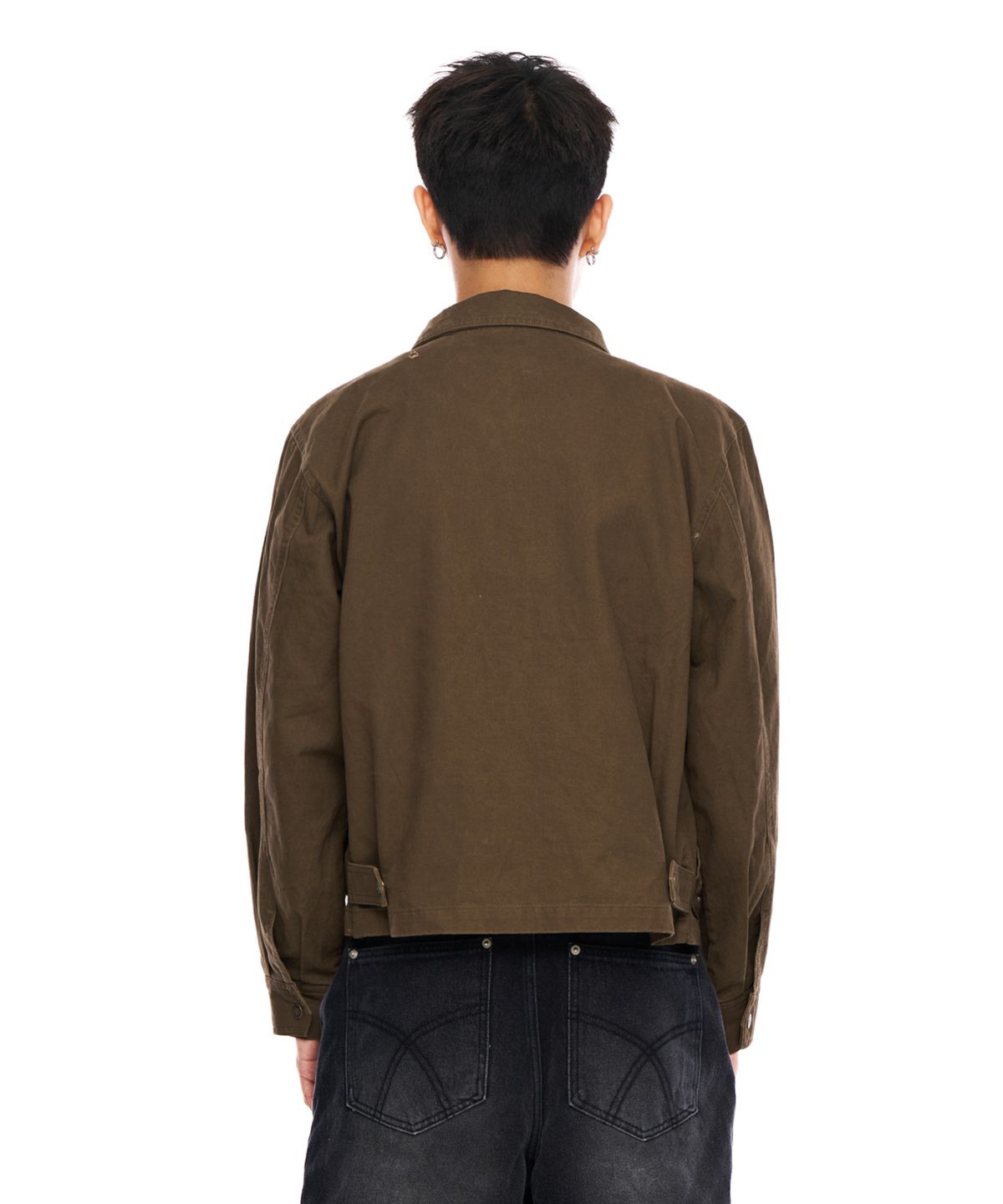 아캄(AAKAM) Cotton Utility Jacket (Brown)