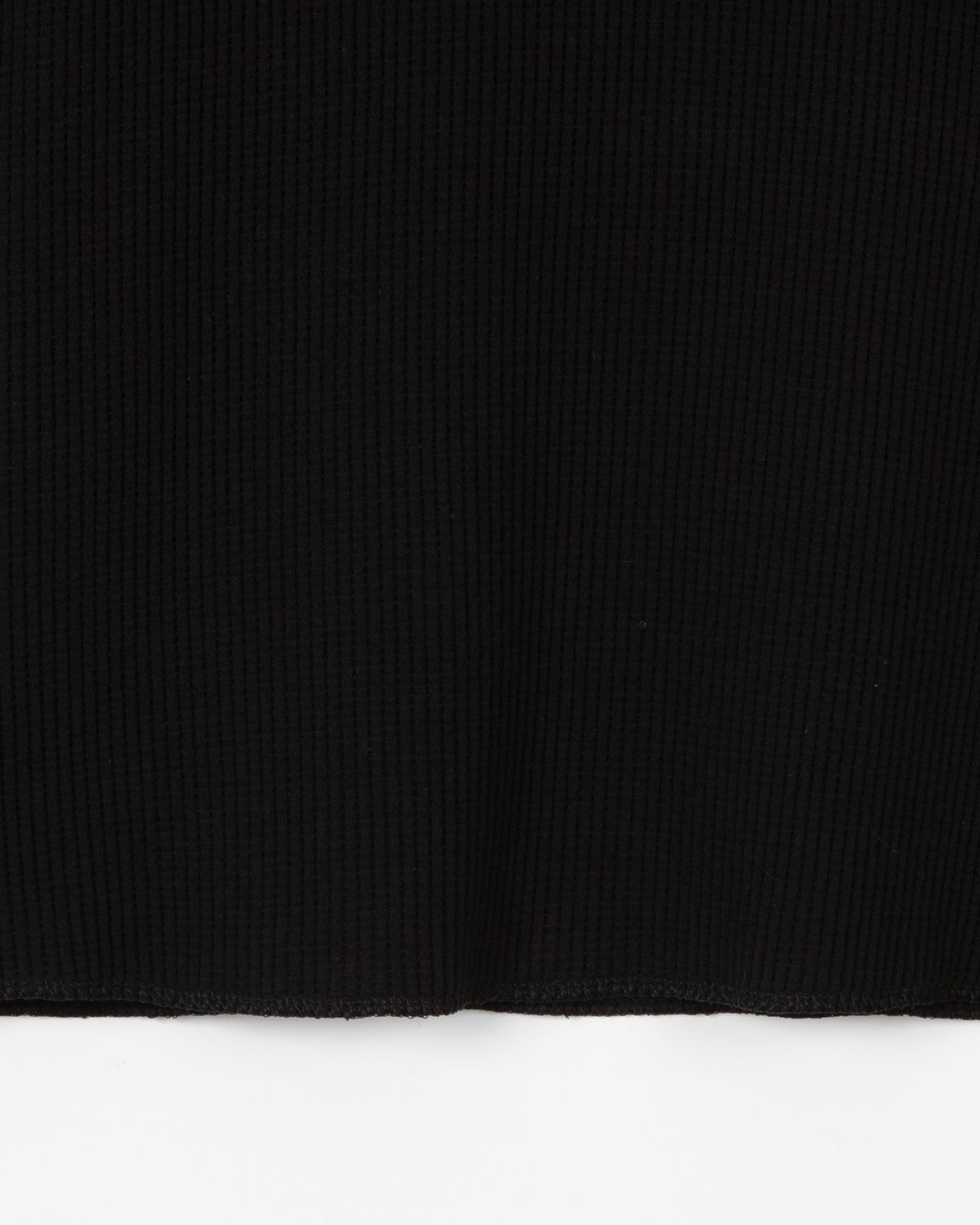 디앤드퀘스천(THEENDQUESTION) Waffle crewneck T-shirt / BLACK