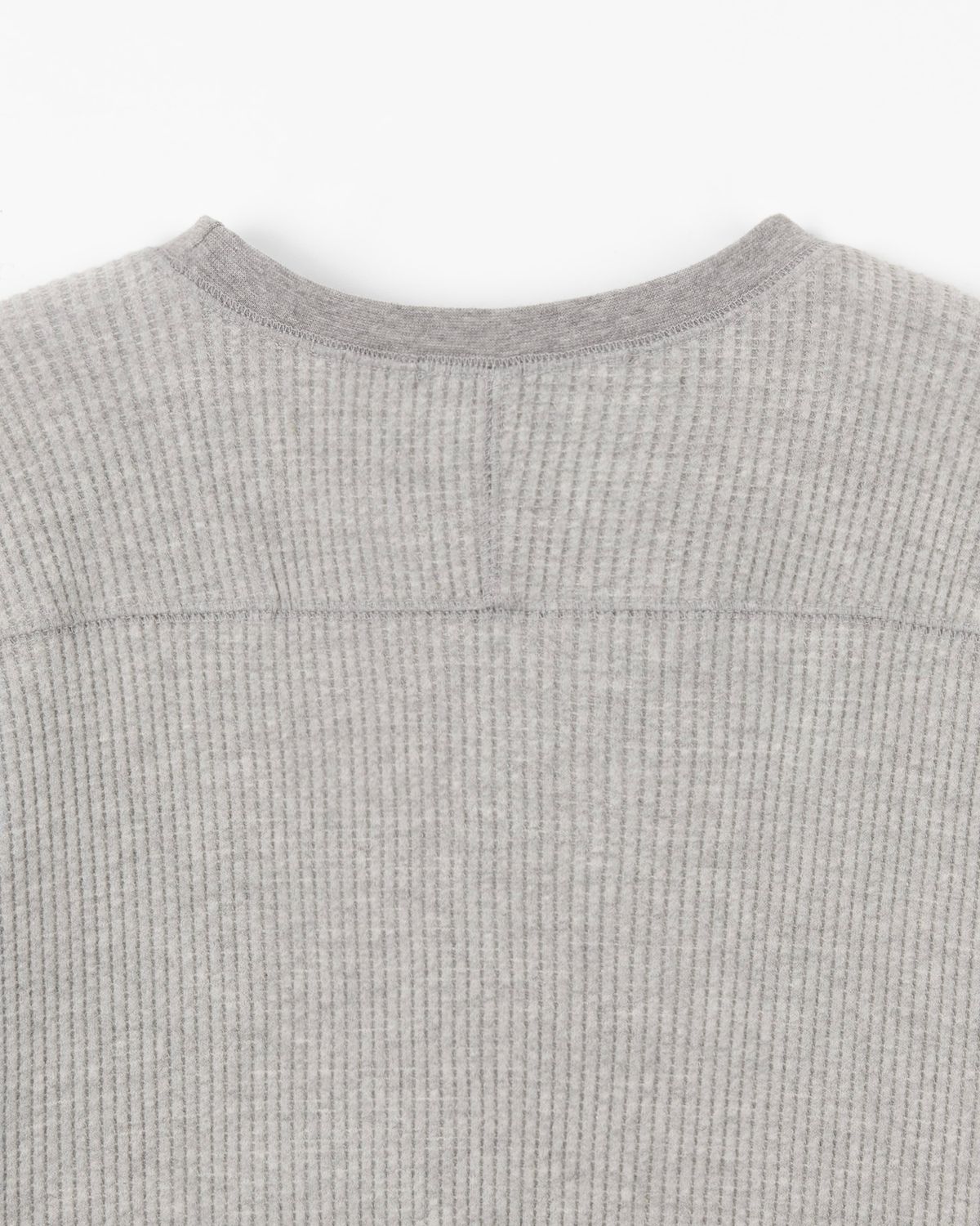 디앤드퀘스천(THEENDQUESTION) Waffle crewneck T-shirt / GRAY