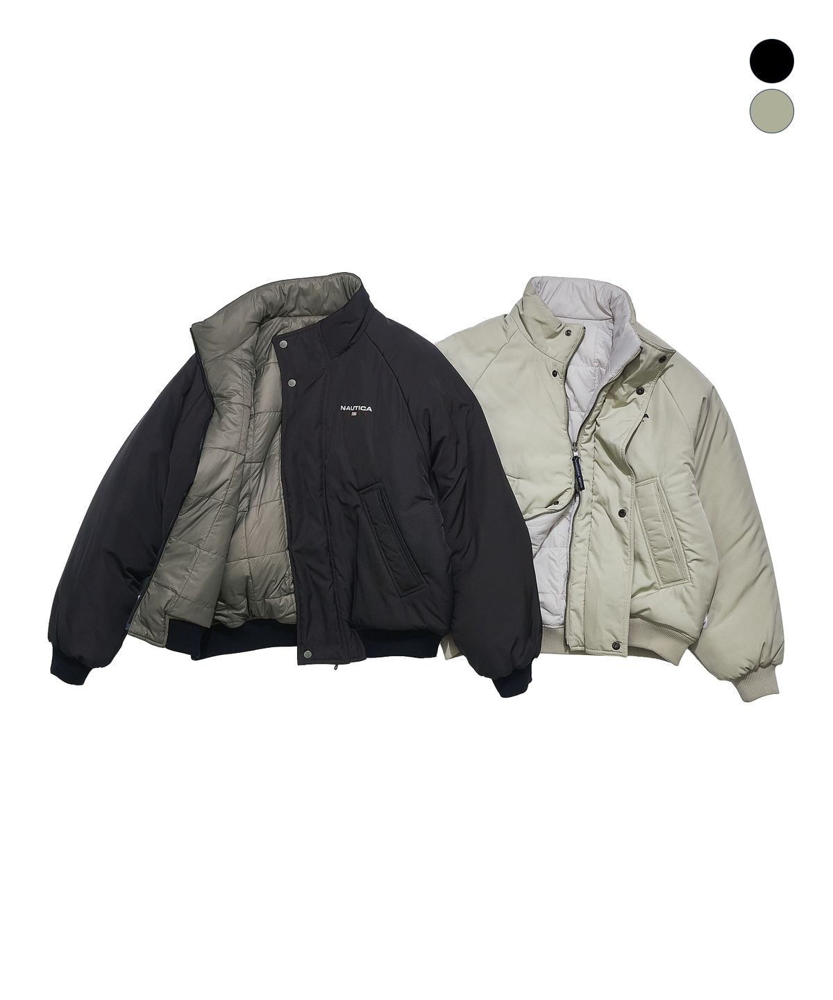 노티카(NAUTICA) 83플래그 리버시블 요트 패디드 파카 NPD0775
