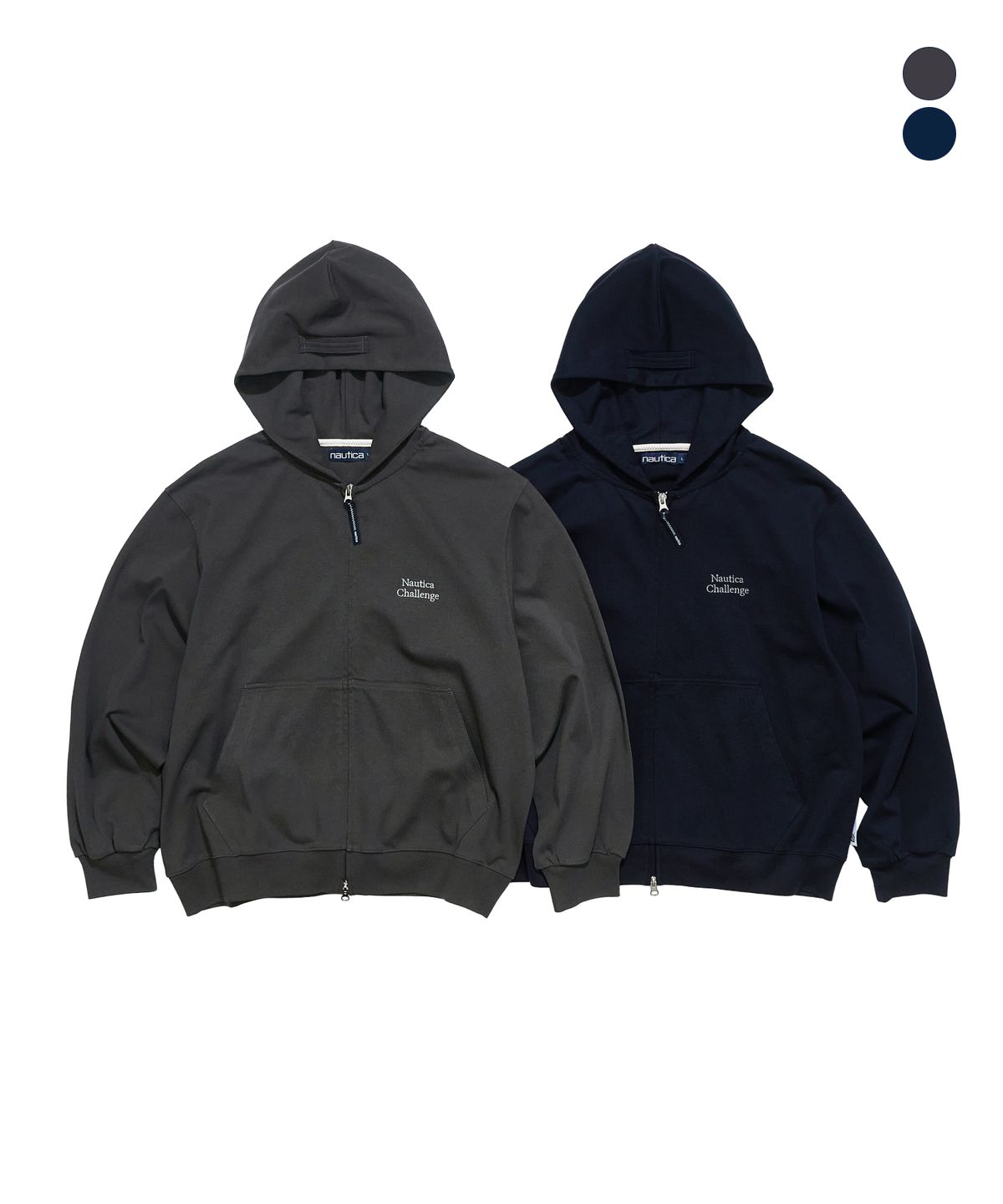 노티카(NAUTICA) 네이비 챌린지 후드 집업 자켓 NJK0875