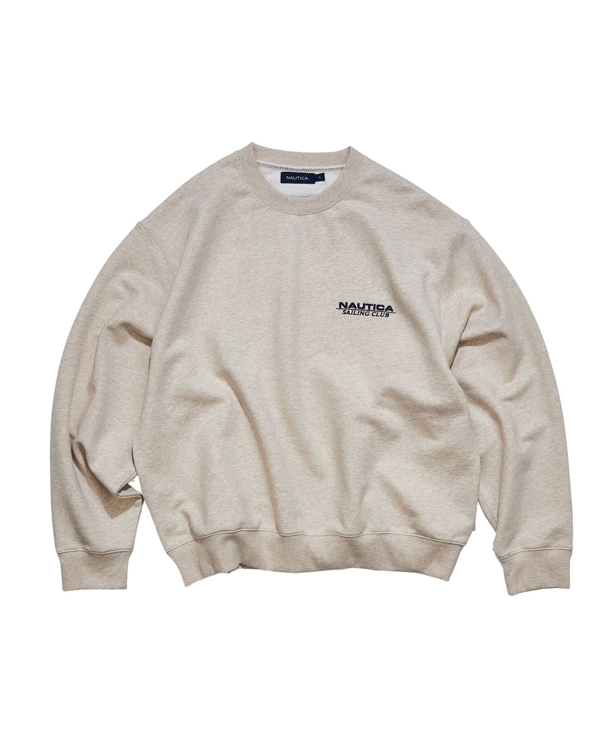 노티카(NAUTICA) 세일링 클럽 스웨트셔츠(라이트베이지) NSW4695