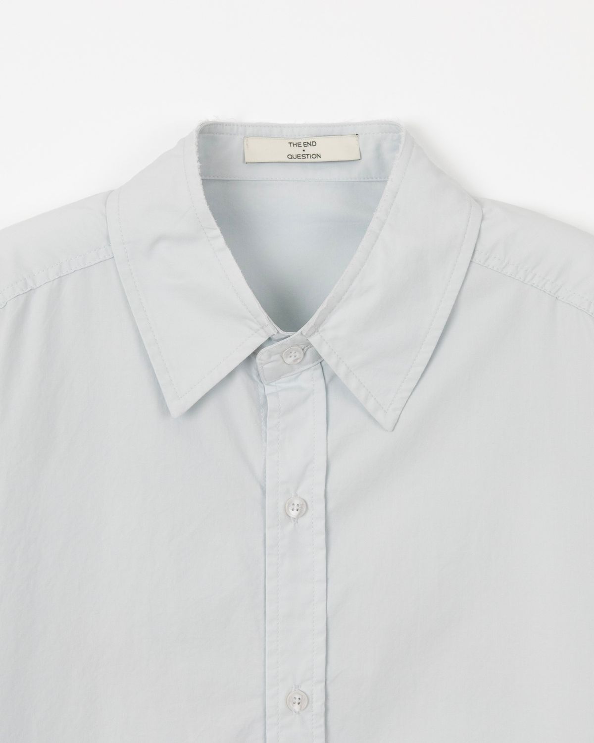 디앤드퀘스천(THEENDQUESTION) Cotton bio shirt / LIGHT BLUE