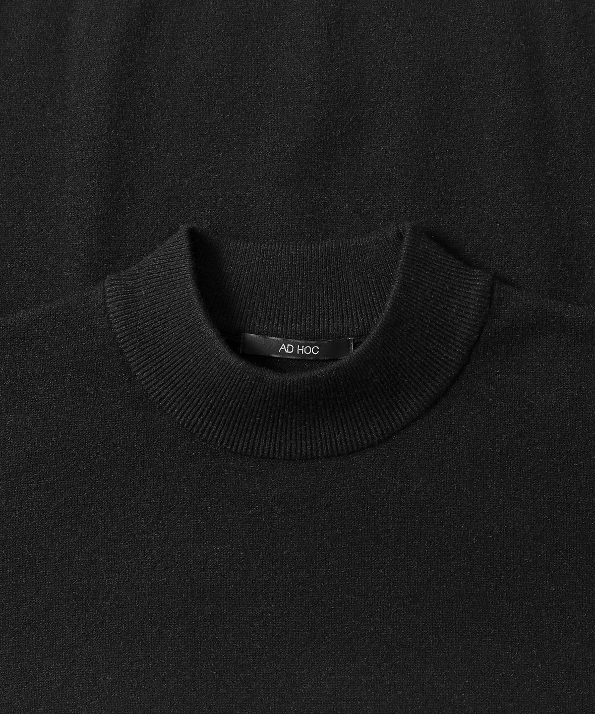 애드호크(ADHOC) 남성 모크넥 스웨터 (BLACK) (HBALK90)