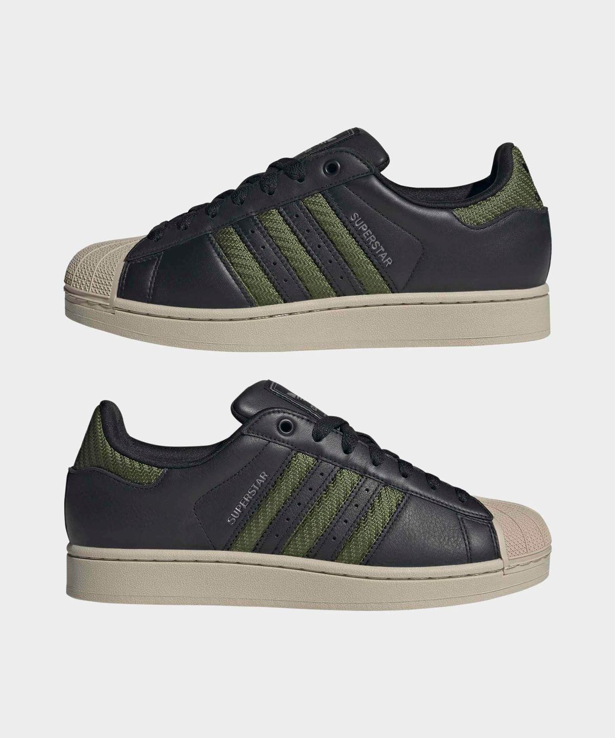 아디다스(ADIDAS) 슈퍼스타 II - 블랙:테크올리브 / JQ3182
