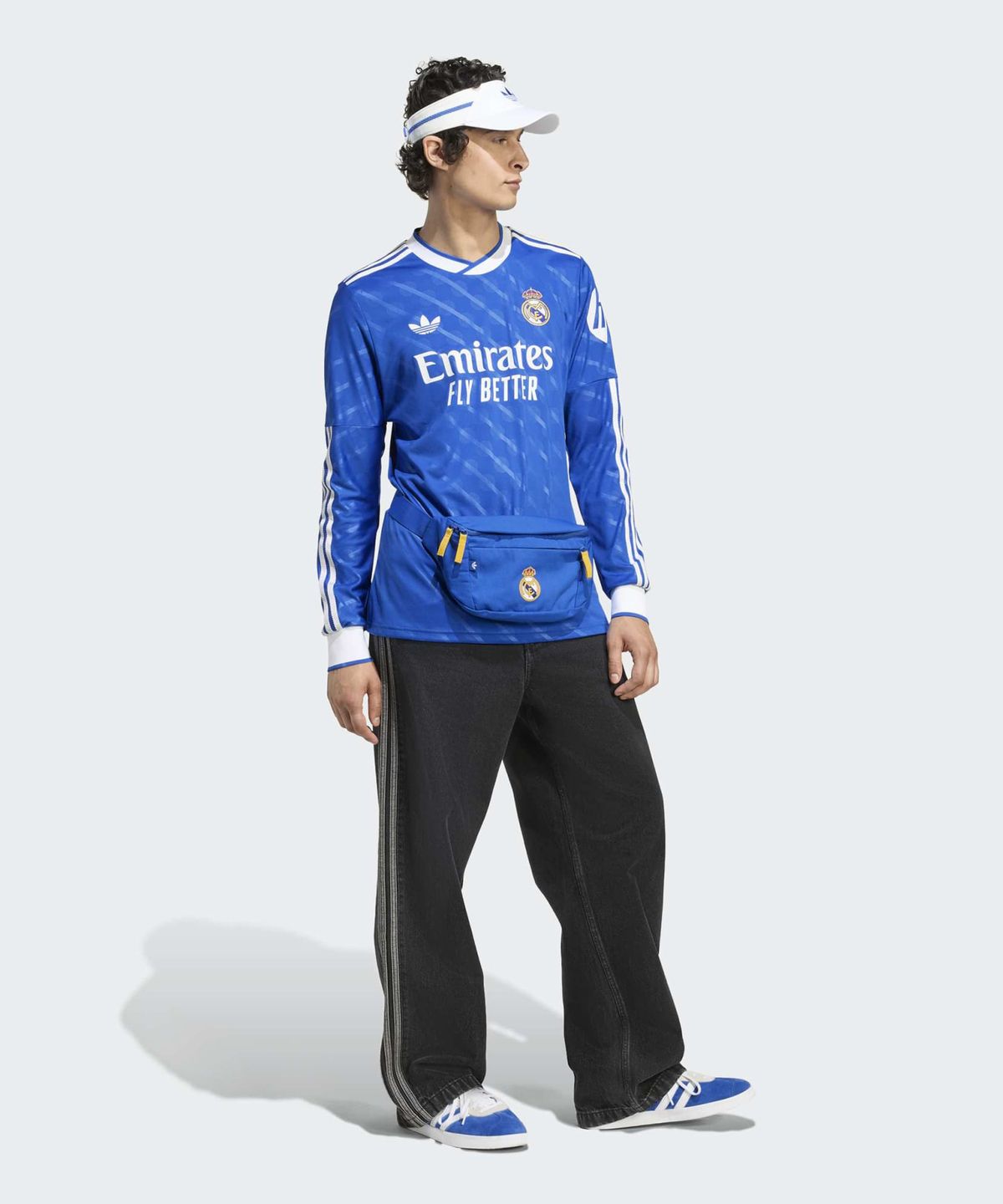 아디다스(ADIDAS) 레알 마드리드 25/26 롱 슬리브 TF 저지 - 블루 / JW4054