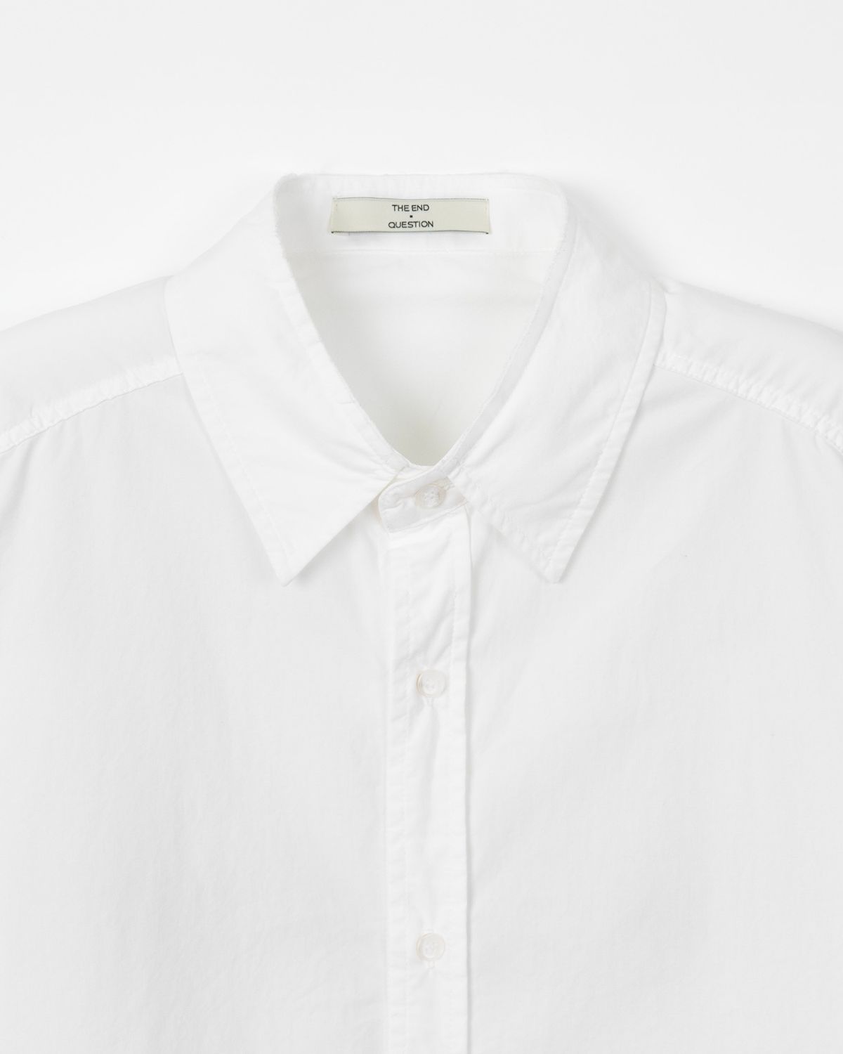 디앤드퀘스천(THEENDQUESTION) Cotton bio shirt / WHITE