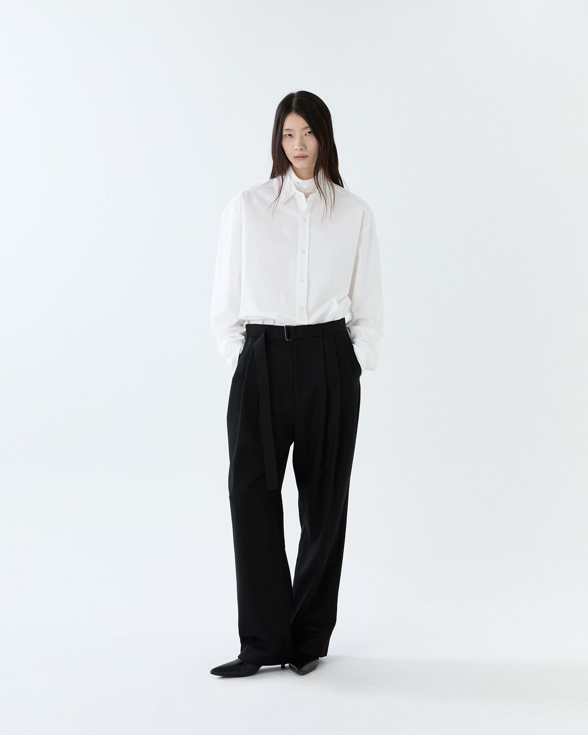 디앤드퀘스천(THEENDQUESTION) Cotton bio shirt / WHITE