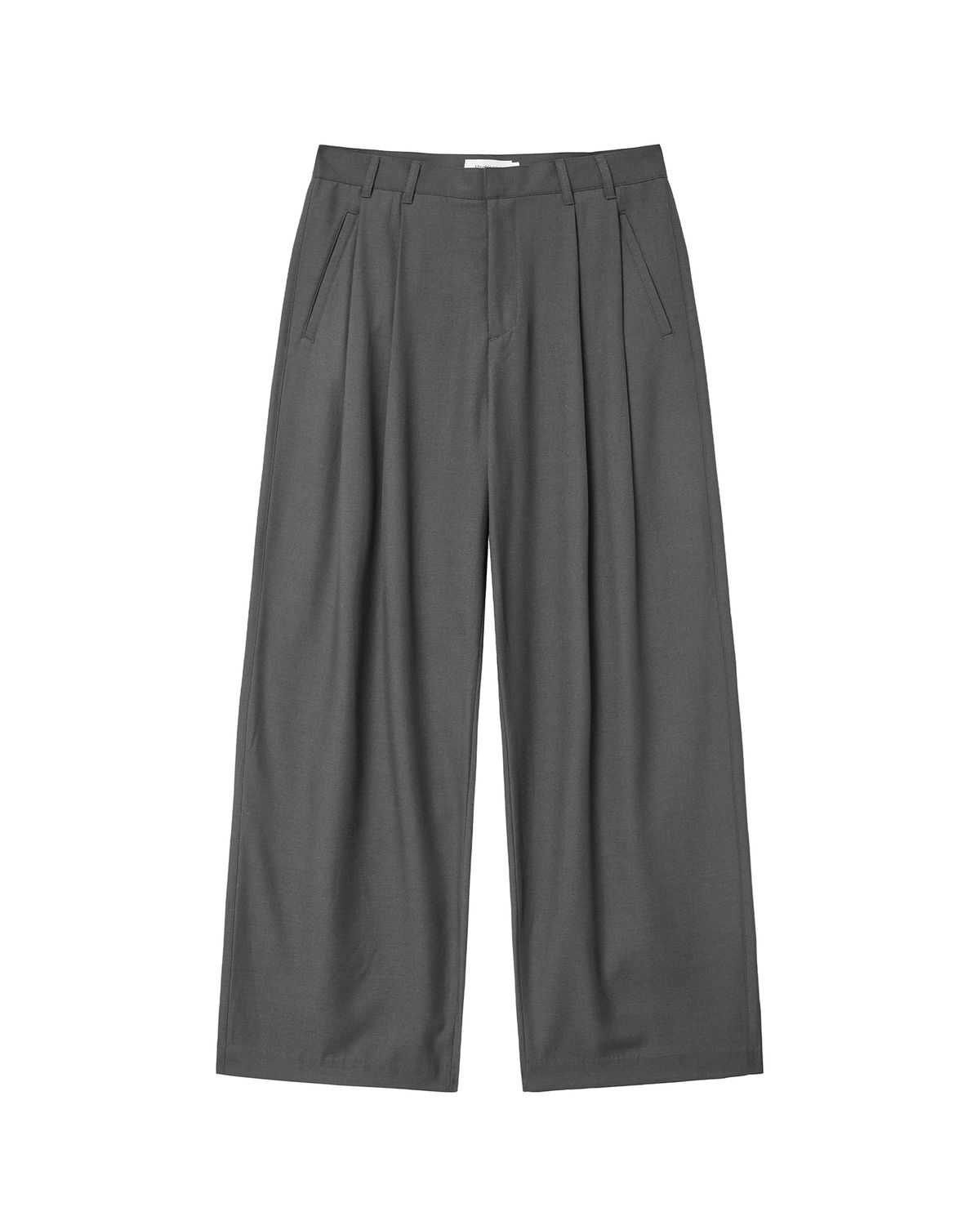 미세키서울 맨(MISEKISEOUL MEN) Two tuck wide pants CHARCOAL