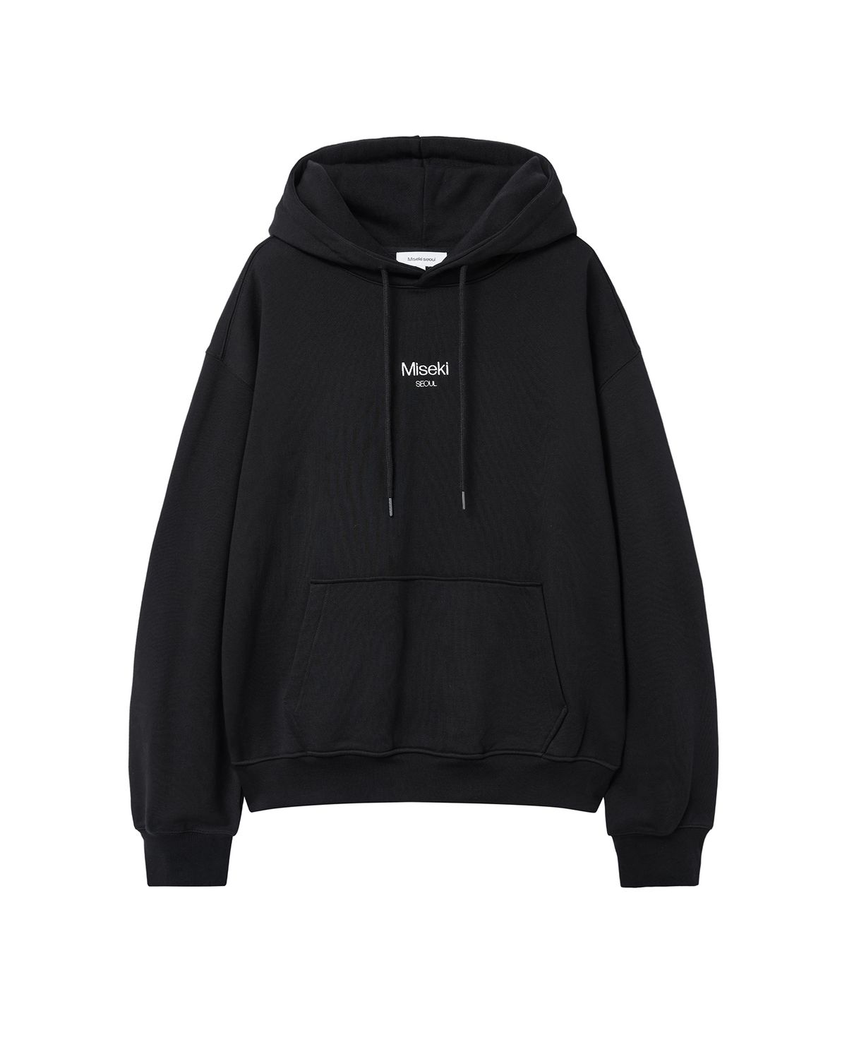 미세키서울 맨(MISEKISEOUL MEN) Misekiseoul logo hoodie BLACK