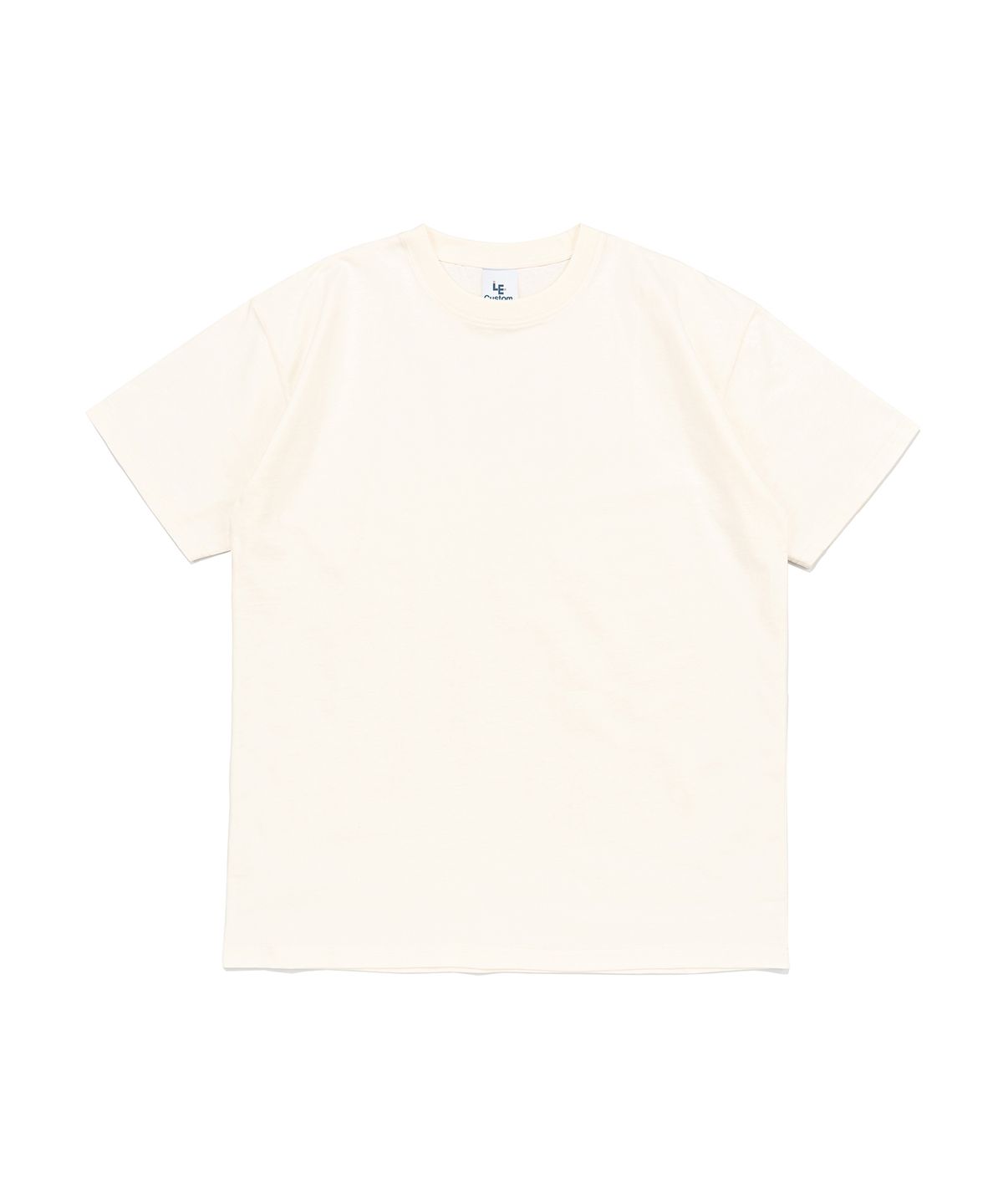 르커스텀(LE CUSTOM) 더 에센셜 18S 무지 반팔티 (아이보리)