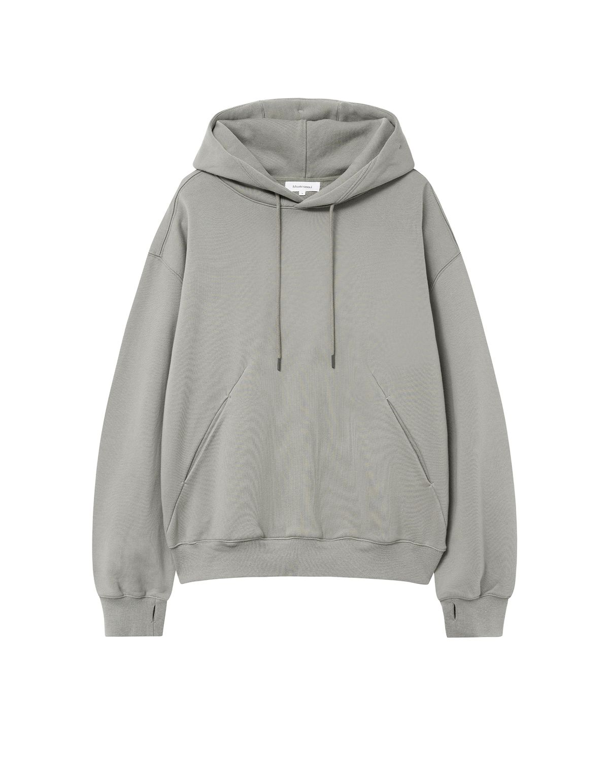 미세키서울 맨(MISEKISEOUL MEN) Invisible pocket darted hoodie DUSTY BEIGE