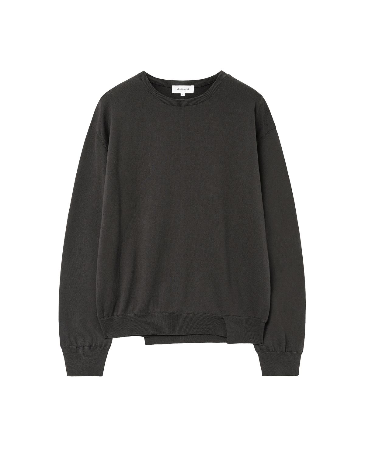 미세키서울 맨(MISEKISEOUL MEN) Slash line knit CHARCOAL