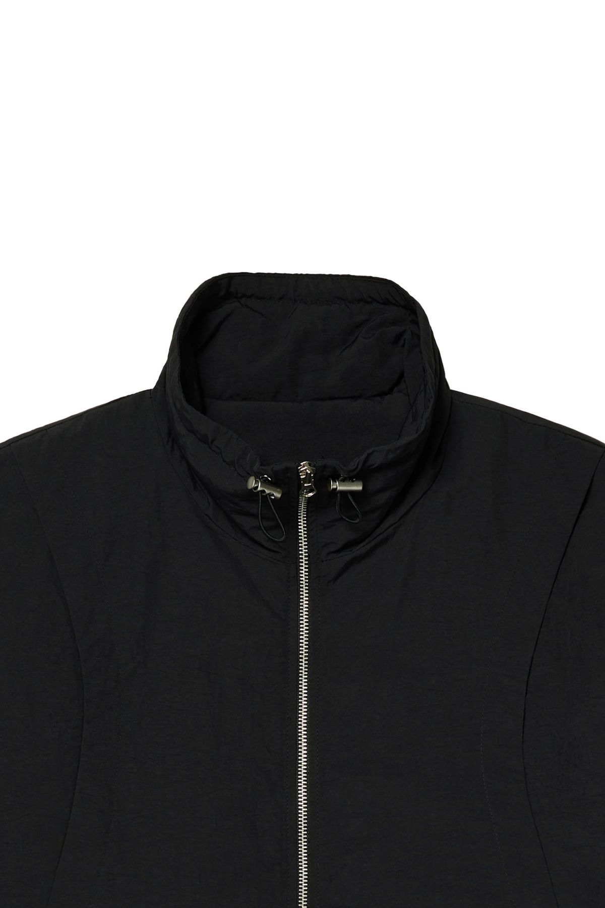 다이닛(DEINET) DEINET CHECK CONTRAST BOMBER JACKET IN BLACK