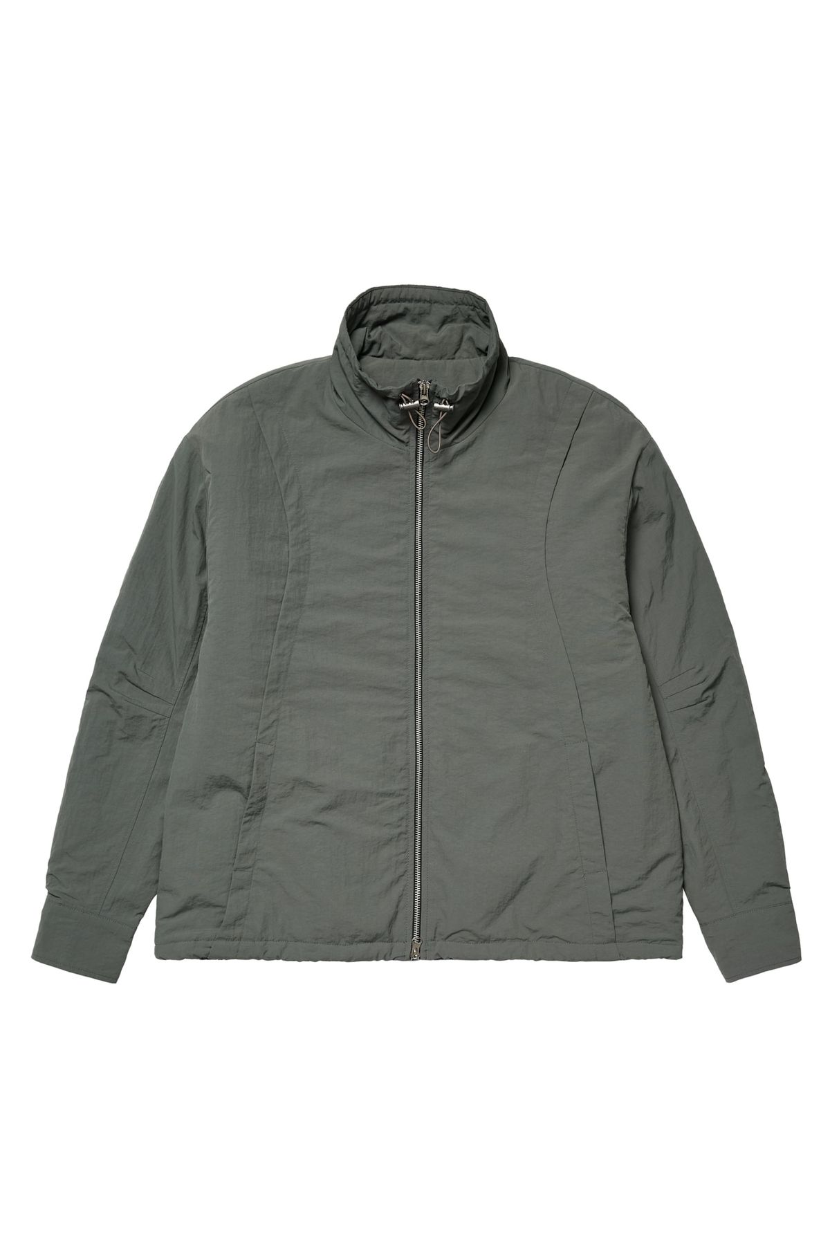 다이닛(DEINET) DEINET CHECK CONTRAST BOMBER JACKET IN CHARCOAL