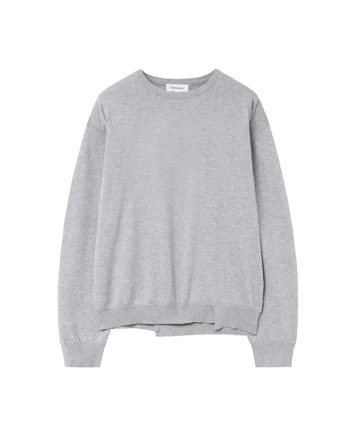 미세키서울 맨(MISEKISEOUL MEN) Slash line knit GREY