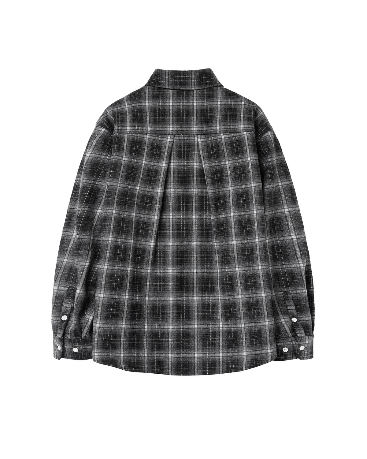 미세키서울 맨(MISEKISEOUL MEN) Stitched pocket check shirt BLACK