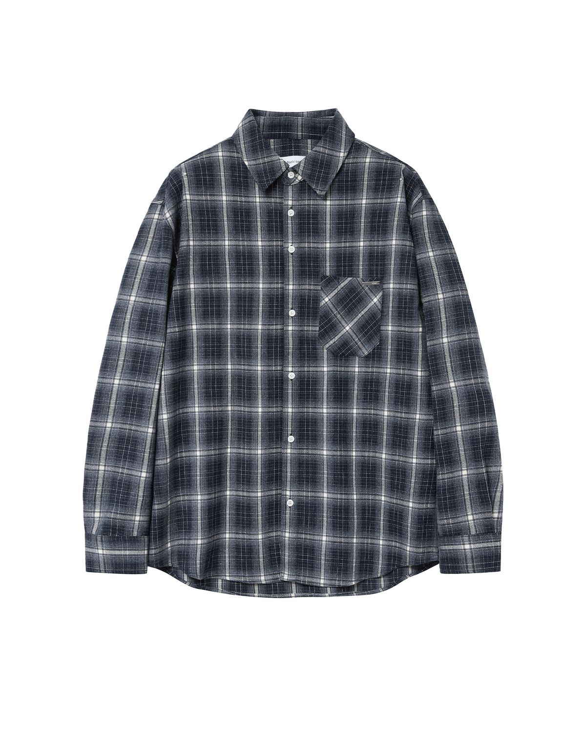 미세키서울 맨(MISEKISEOUL MEN) Stitched pocket check shirt NAVY