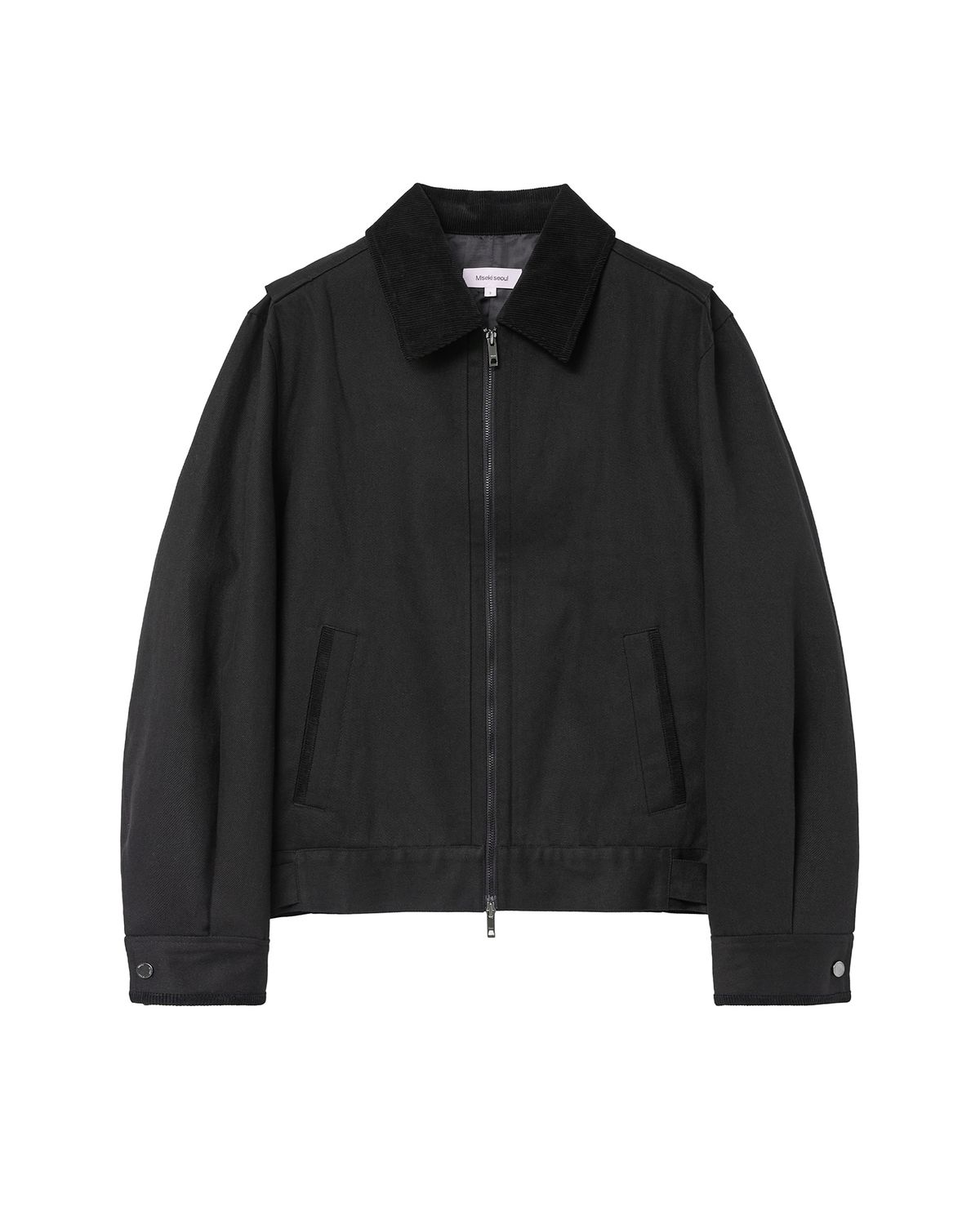 미세키서울 맨(MISEKISEOUL MEN) Side strap work jacket BLACK