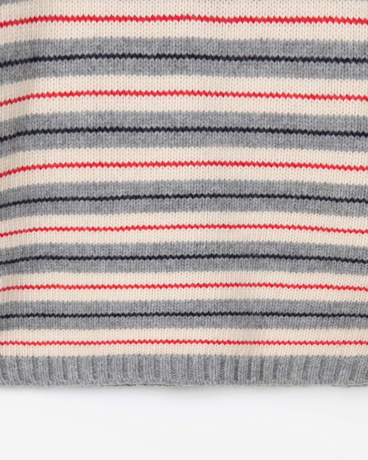 디앤드퀘스천(THEENDQUESTION) Lambswool stripe knit top / IVORY