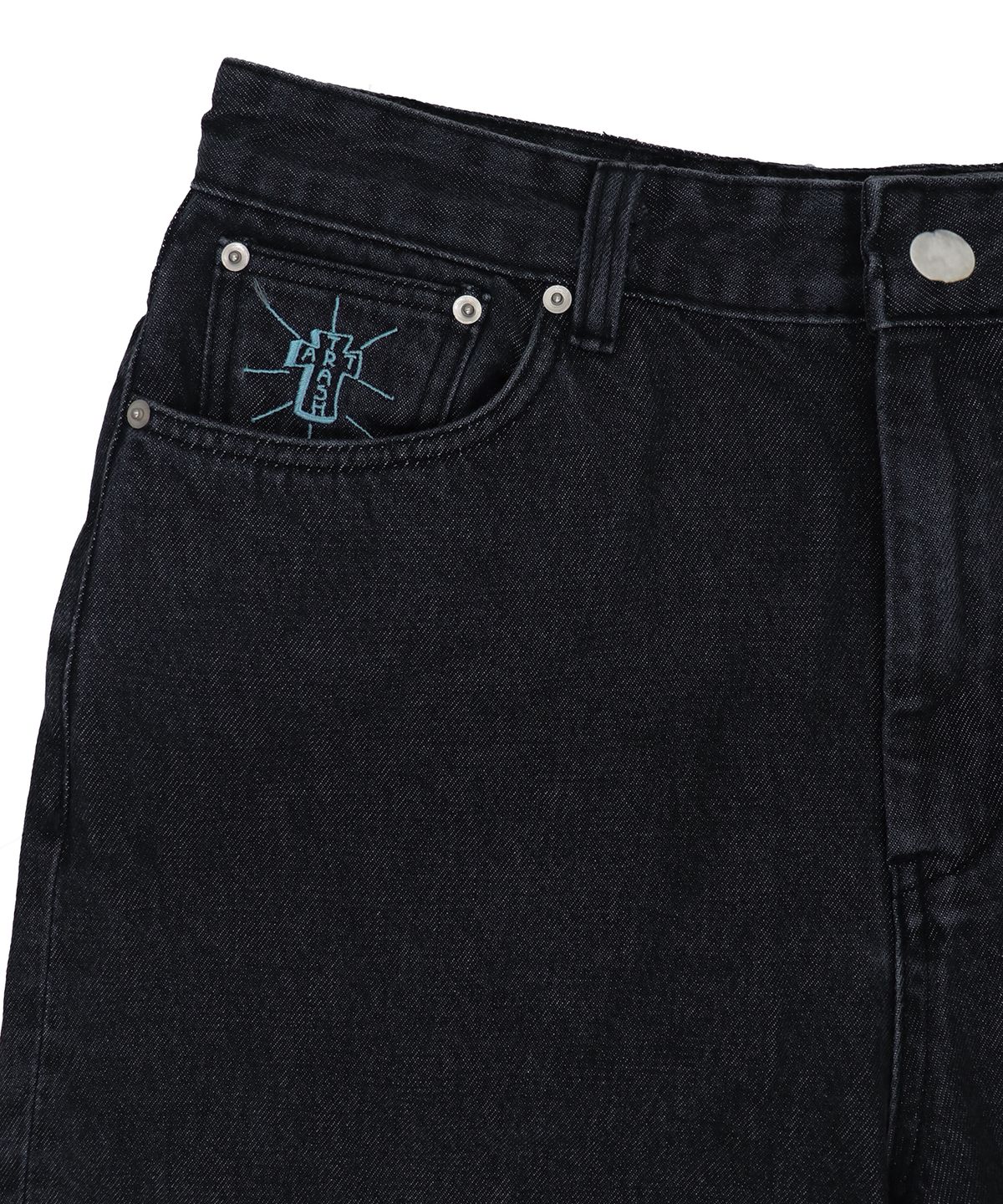 1011갤러리(1011 GALLERY) Gallery Denim Skate Pants  - Washed Black